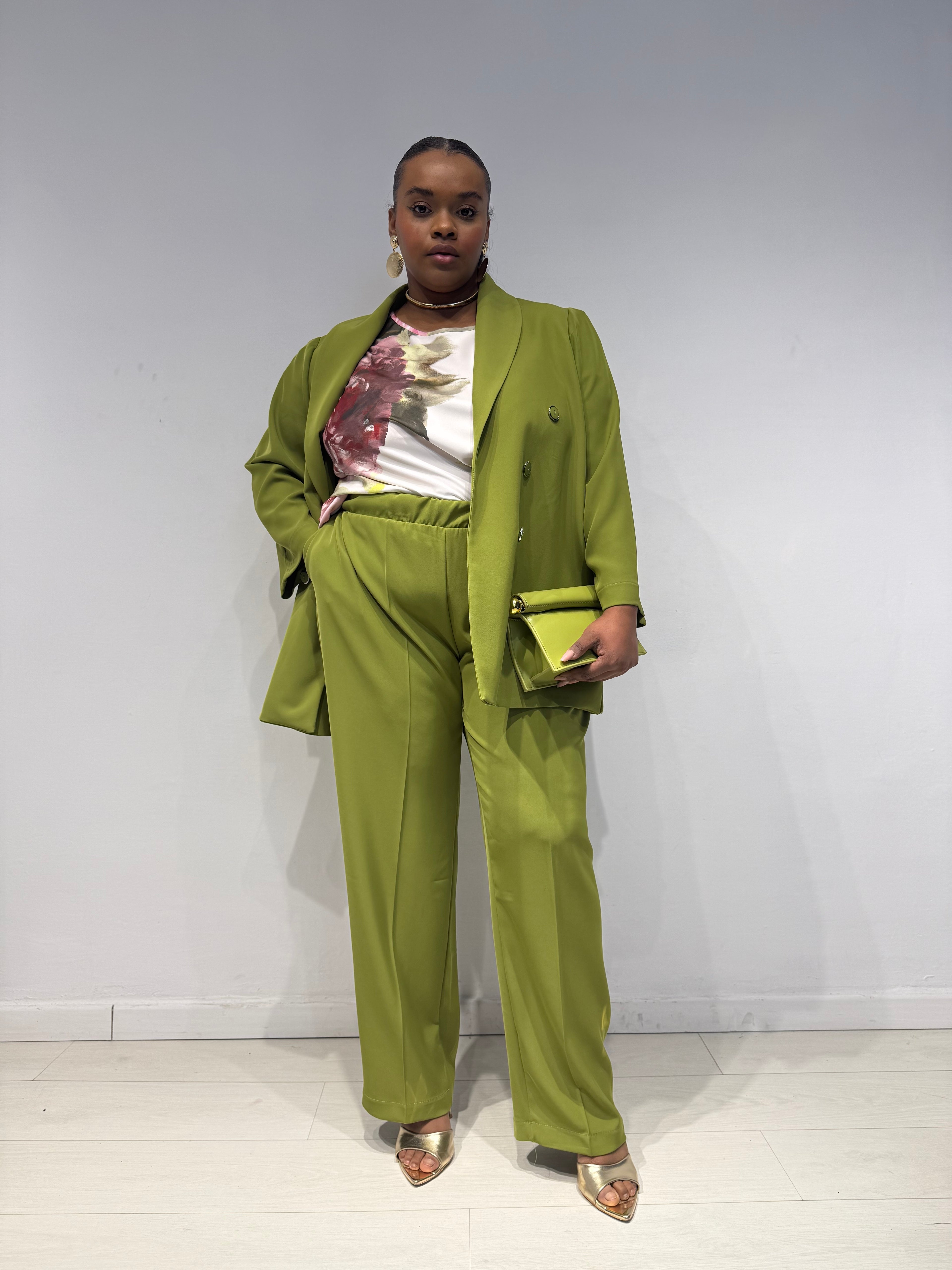 Blusa Flower Rosa/Verde