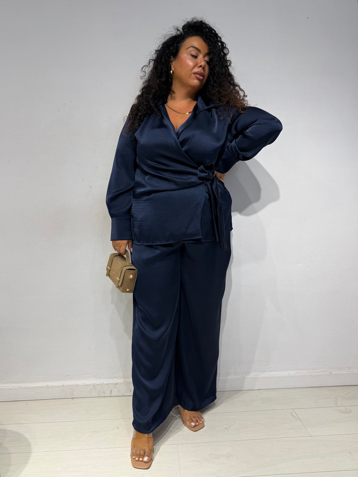 Coordinato Satin Blu