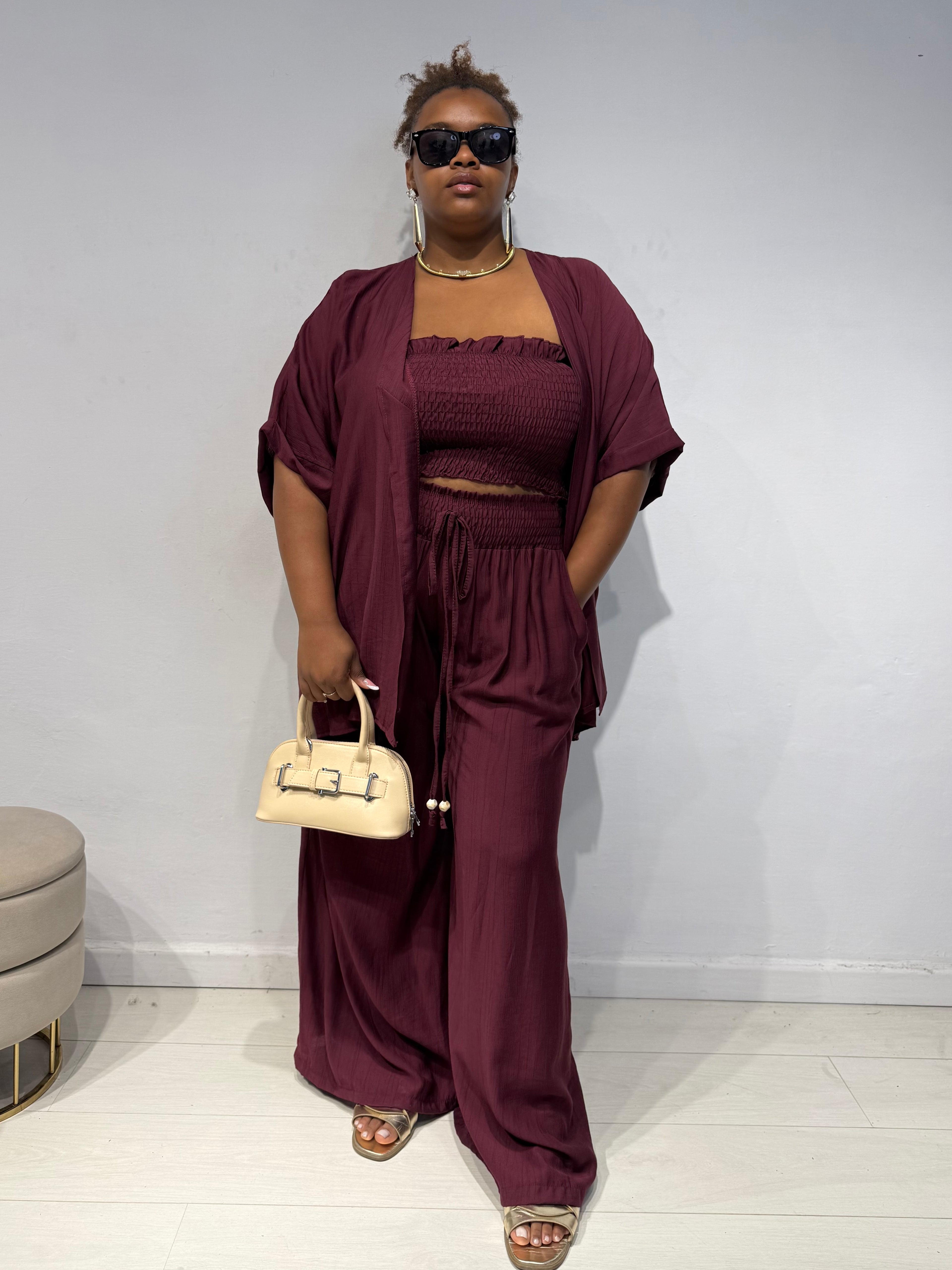 Coordinato Tris Bordeaux