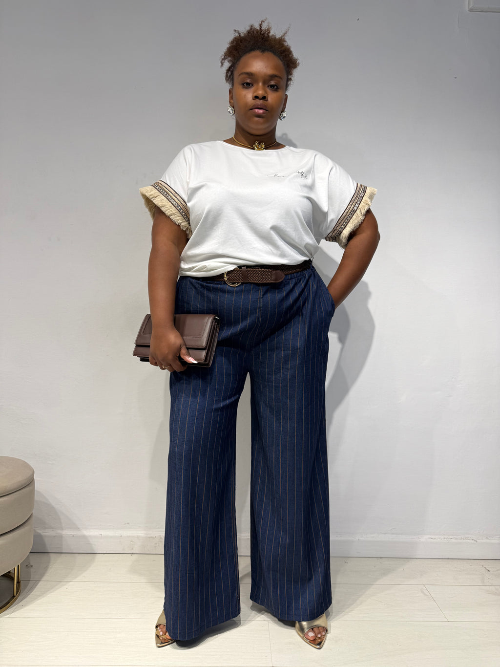 Jeans Chambray Gessato