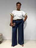 Jeans Chambray Gessato