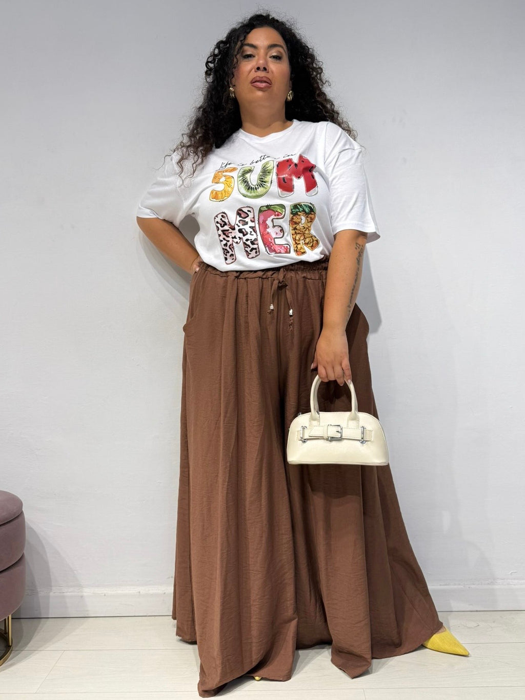 Pantaloni Melany Testa di Moro