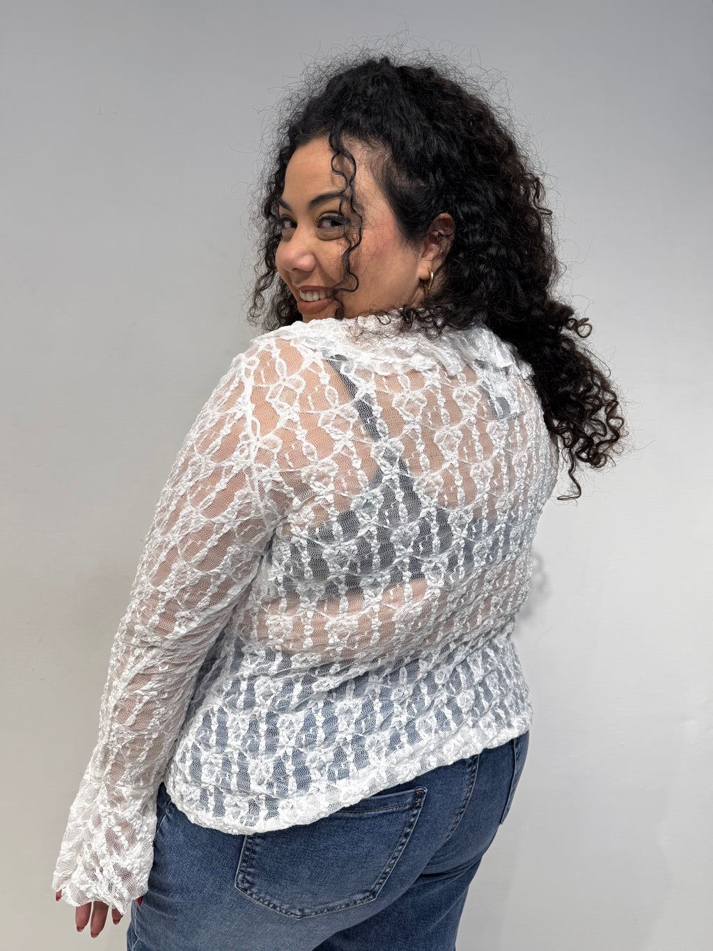 Maglia Macramé Bianca