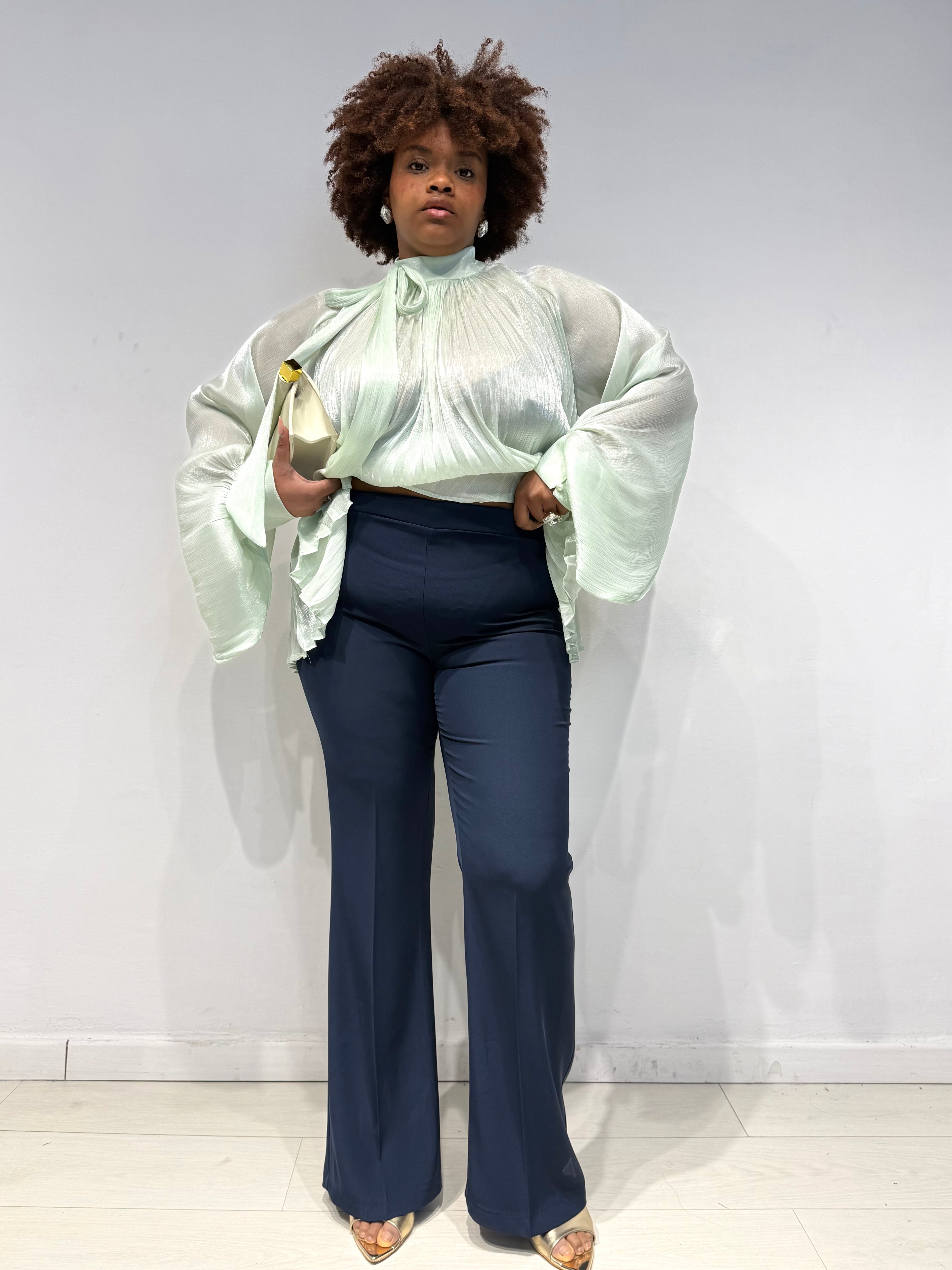Pantaloni Kady Zampa Blu