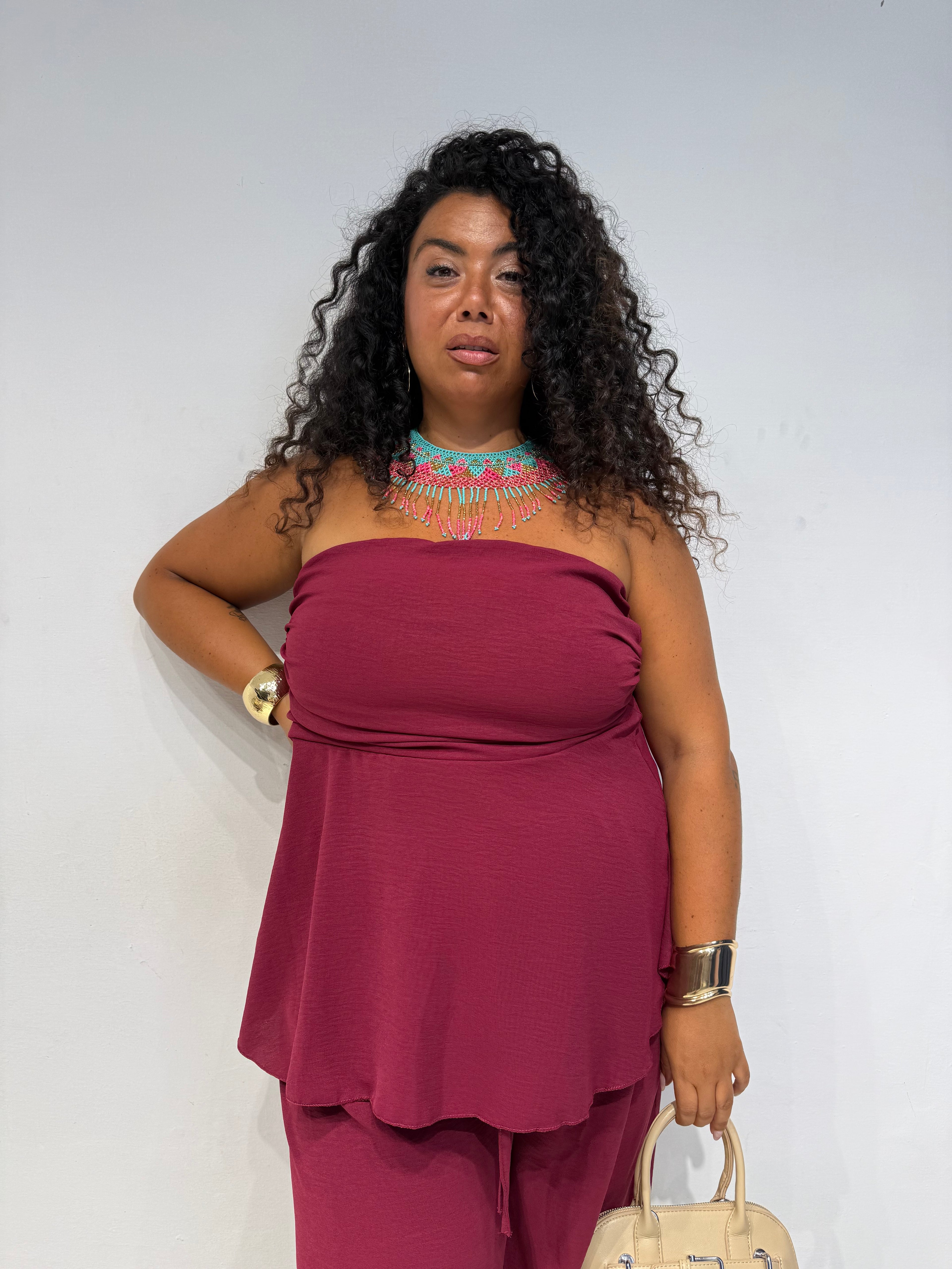Coordinato Titty Bordeaux