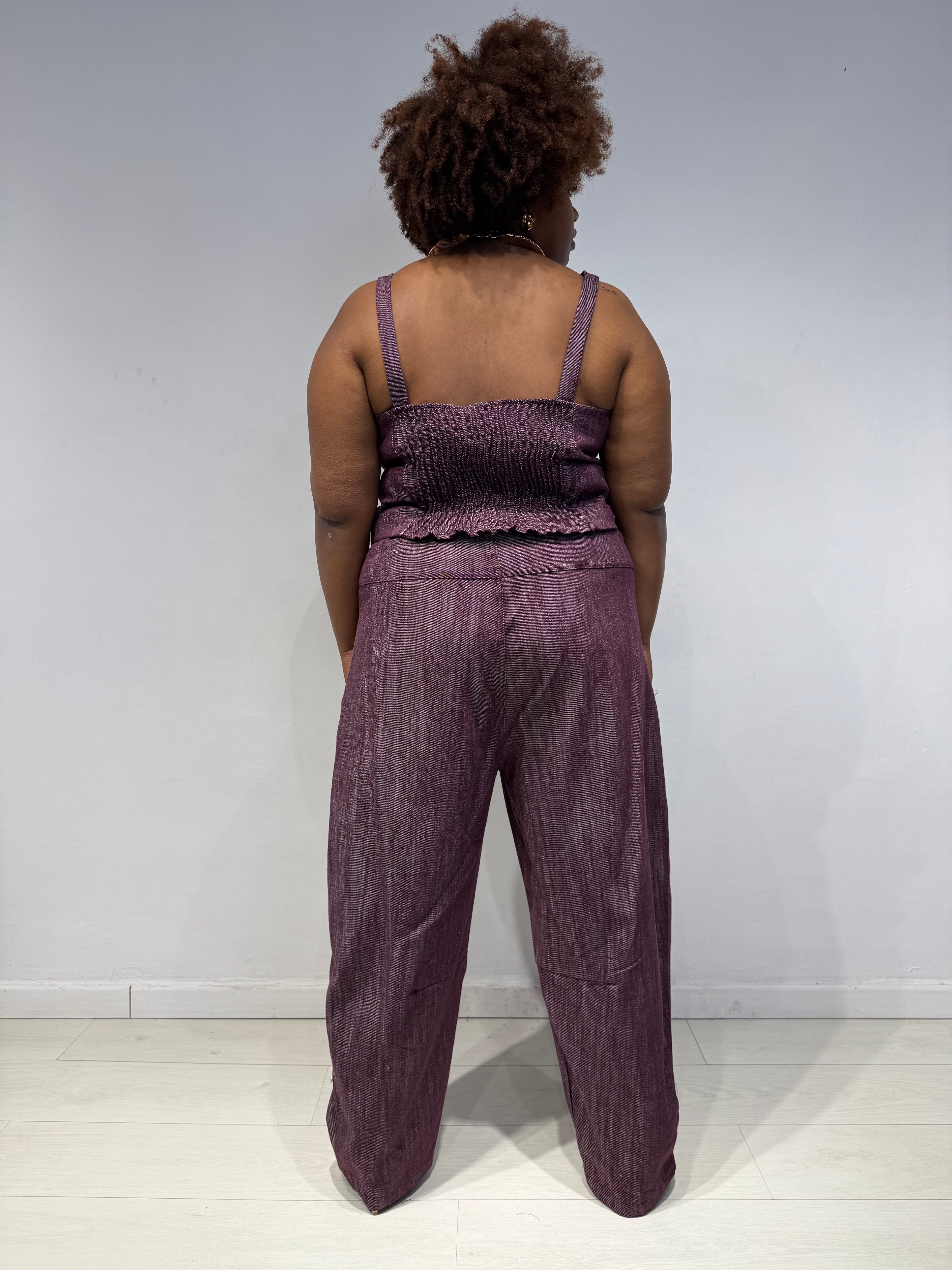 Coordinato Denim Bordeaux