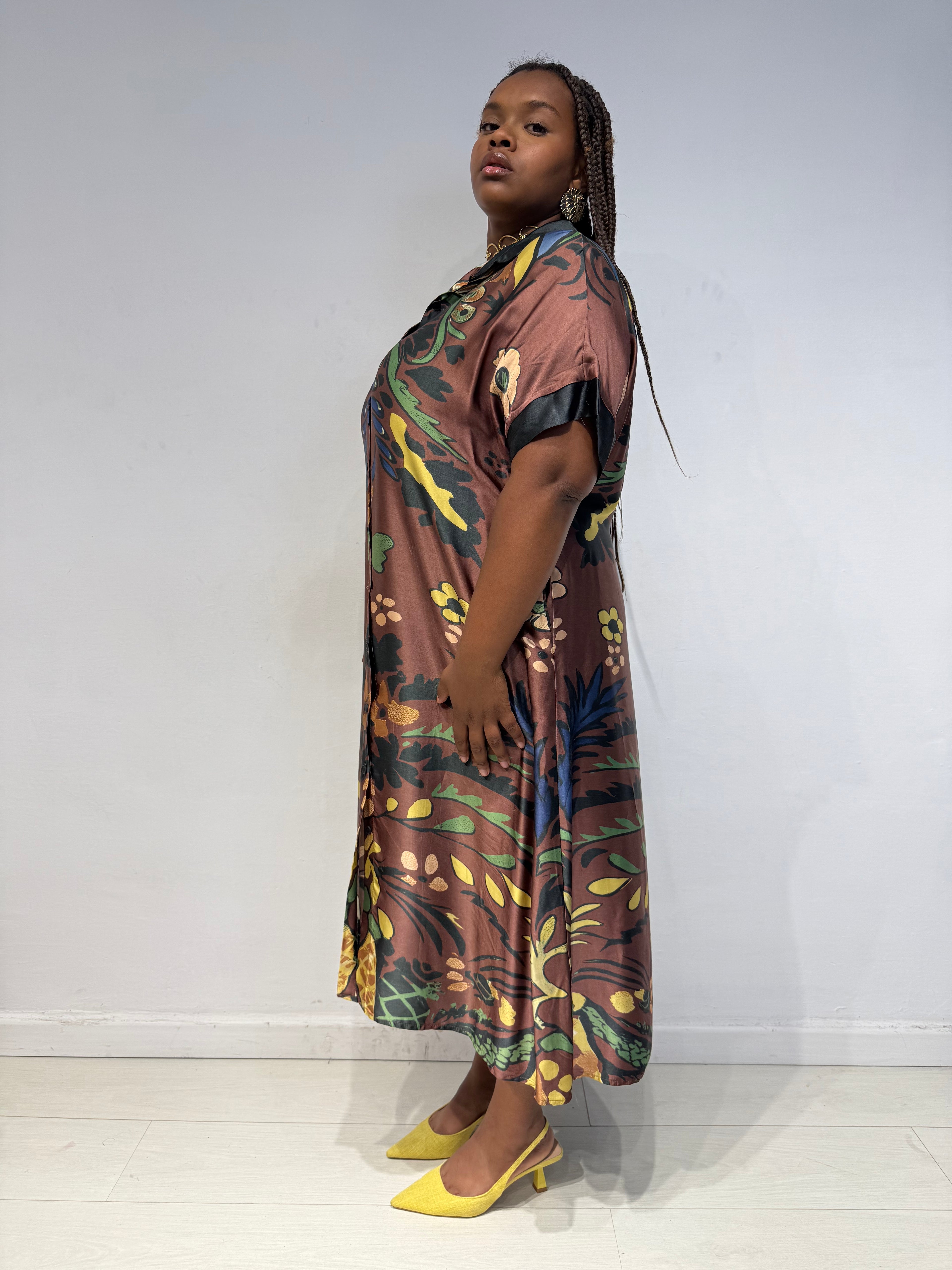 Abito Flower Maxi Testa di Moro