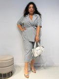 Coordinato Mille Righe Grigio