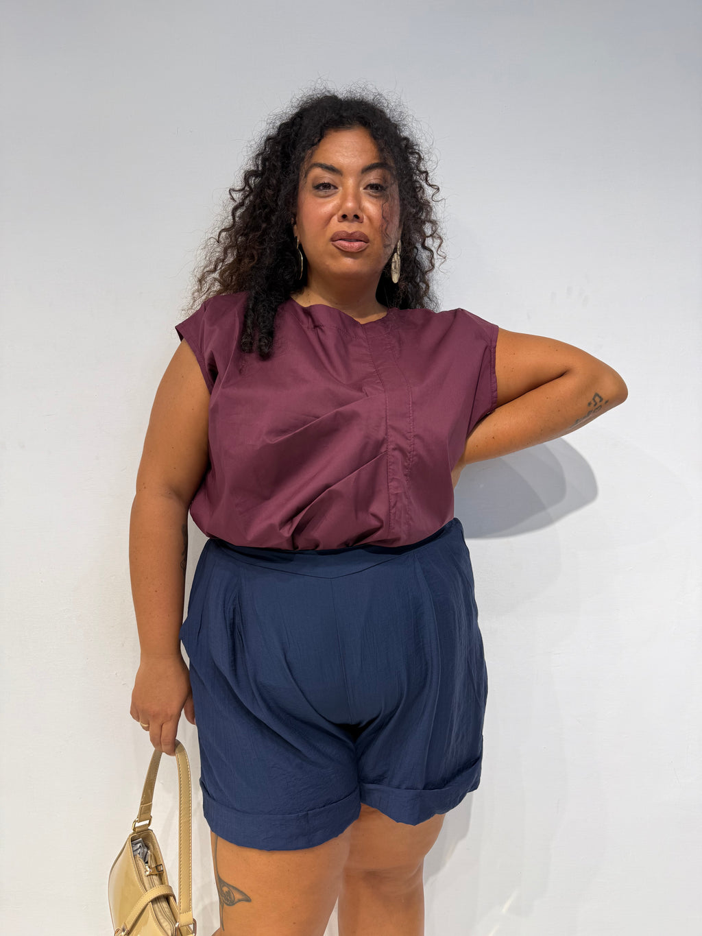 Blusa Ila Bordeaux