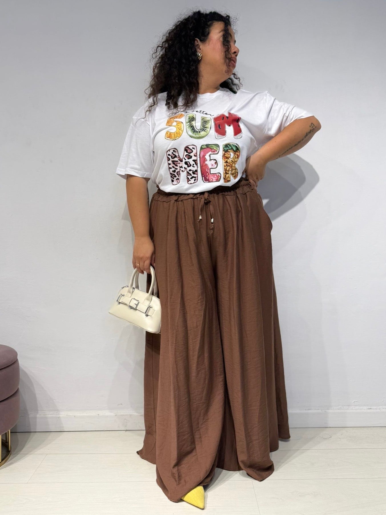Pantaloni Melany Testa di Moro