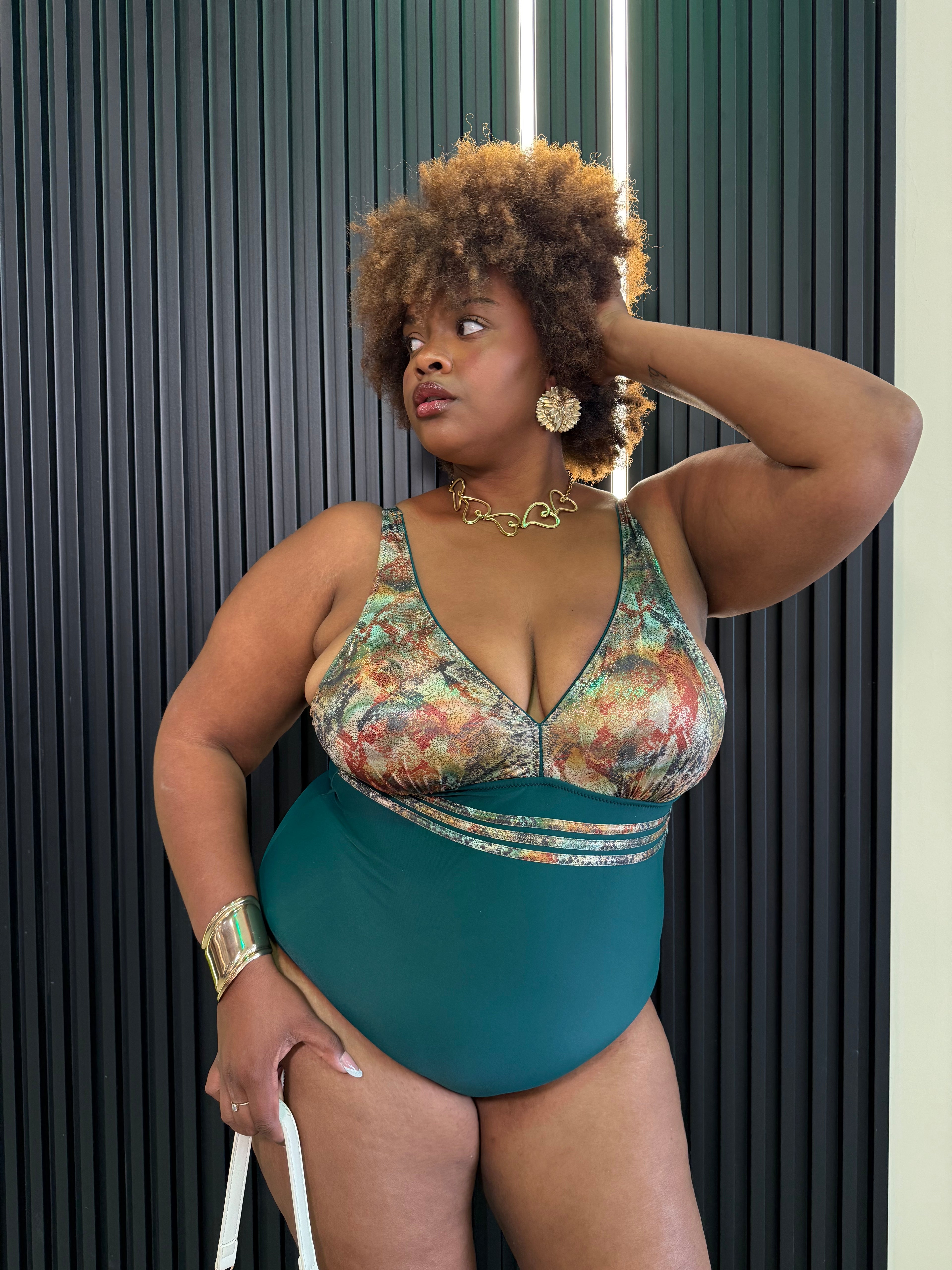 Monokini Piton Verde Bottiglia