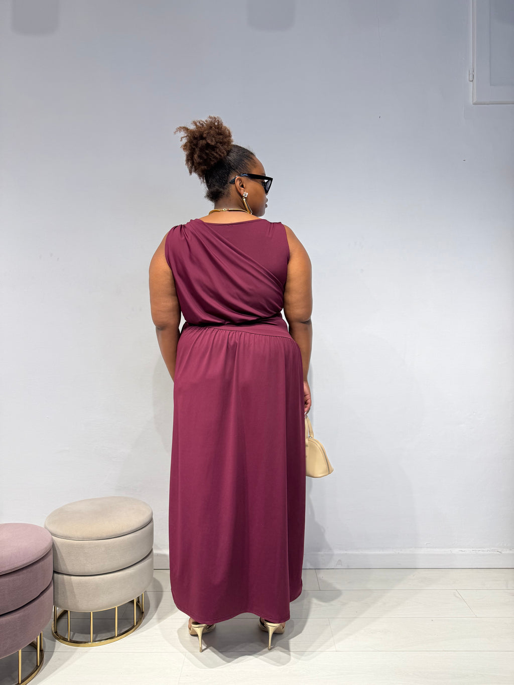 Abito Lorena Bordeaux