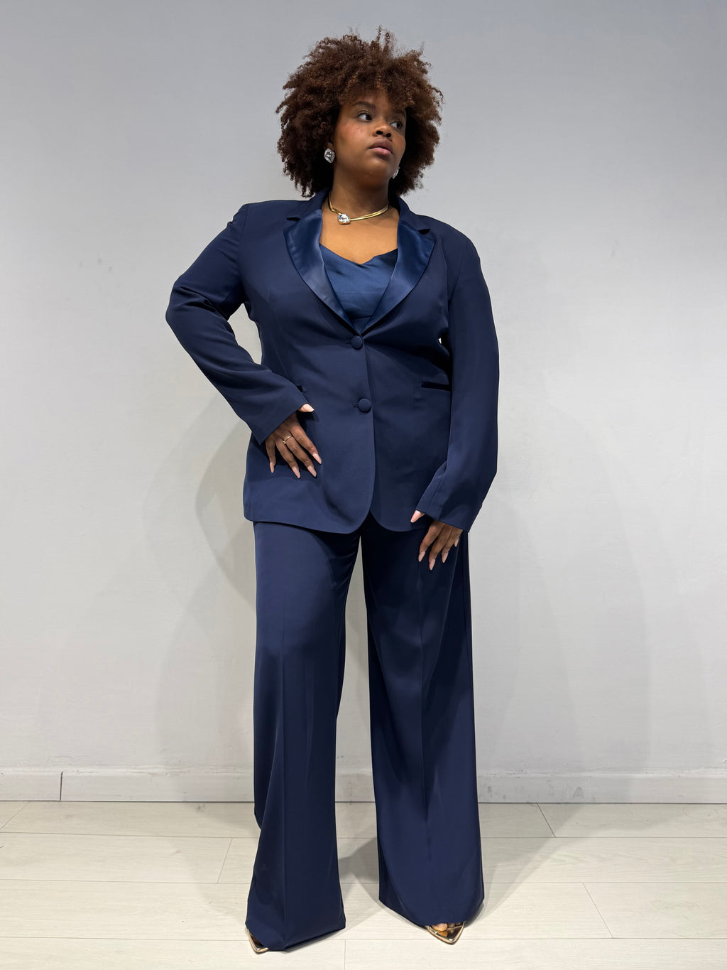 Tailleur Smoking Blu