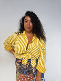 Camicia a righe Gialla