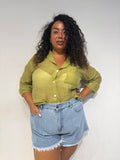 Camicia Velata Verde