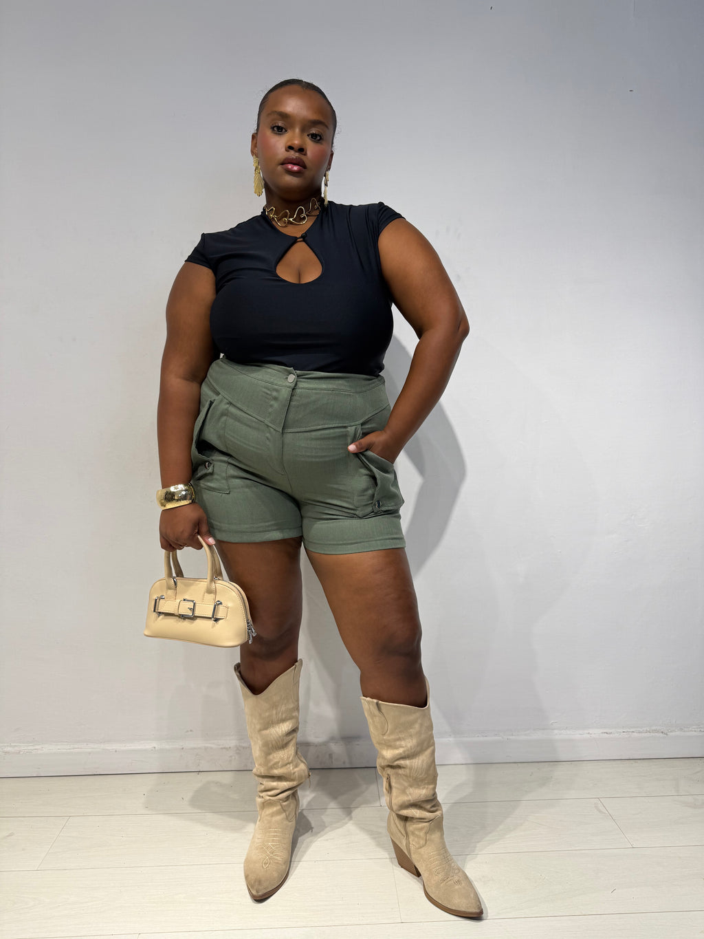 Shorts Tasche Verde