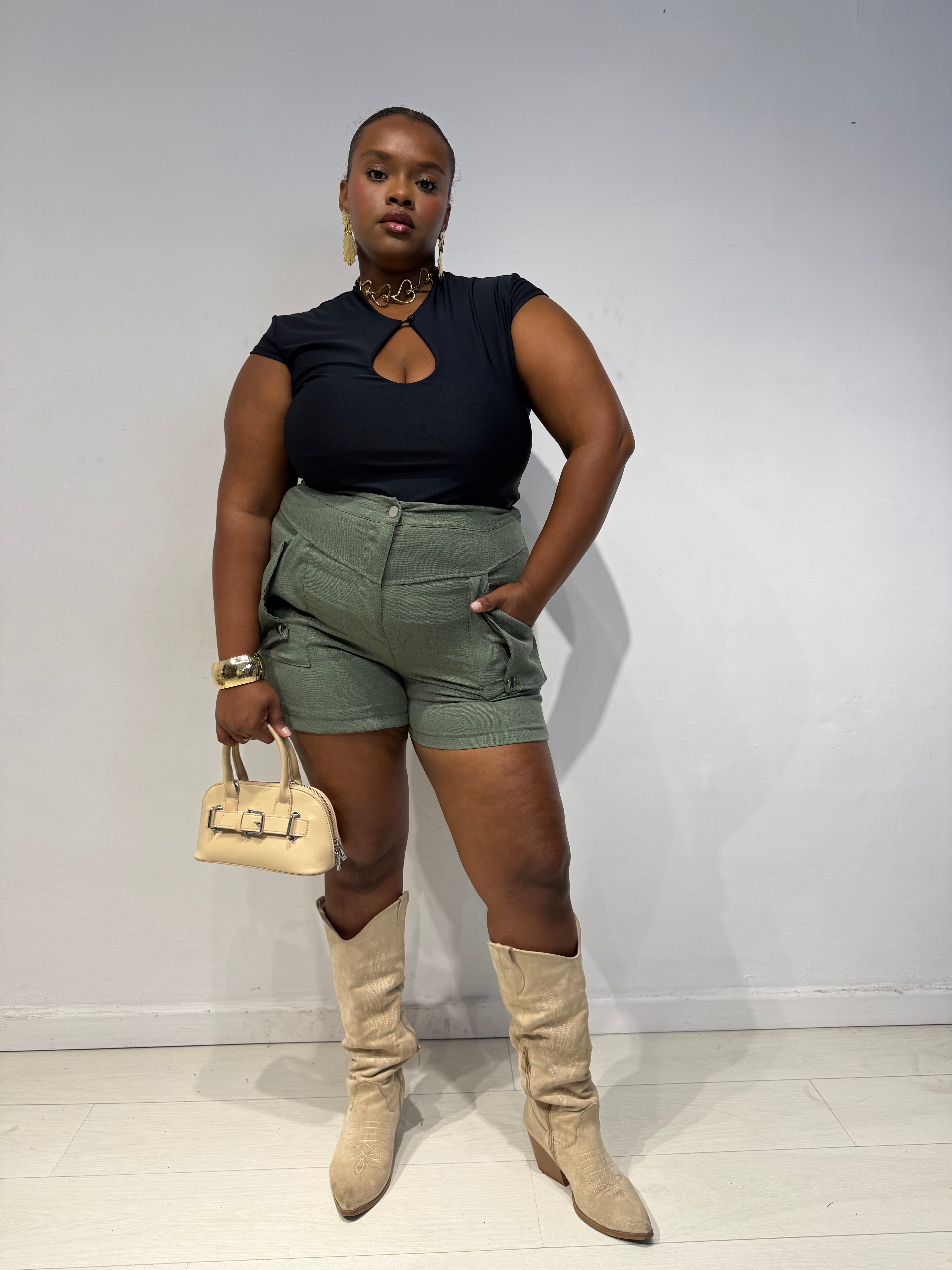 Shorts Tasche Verde