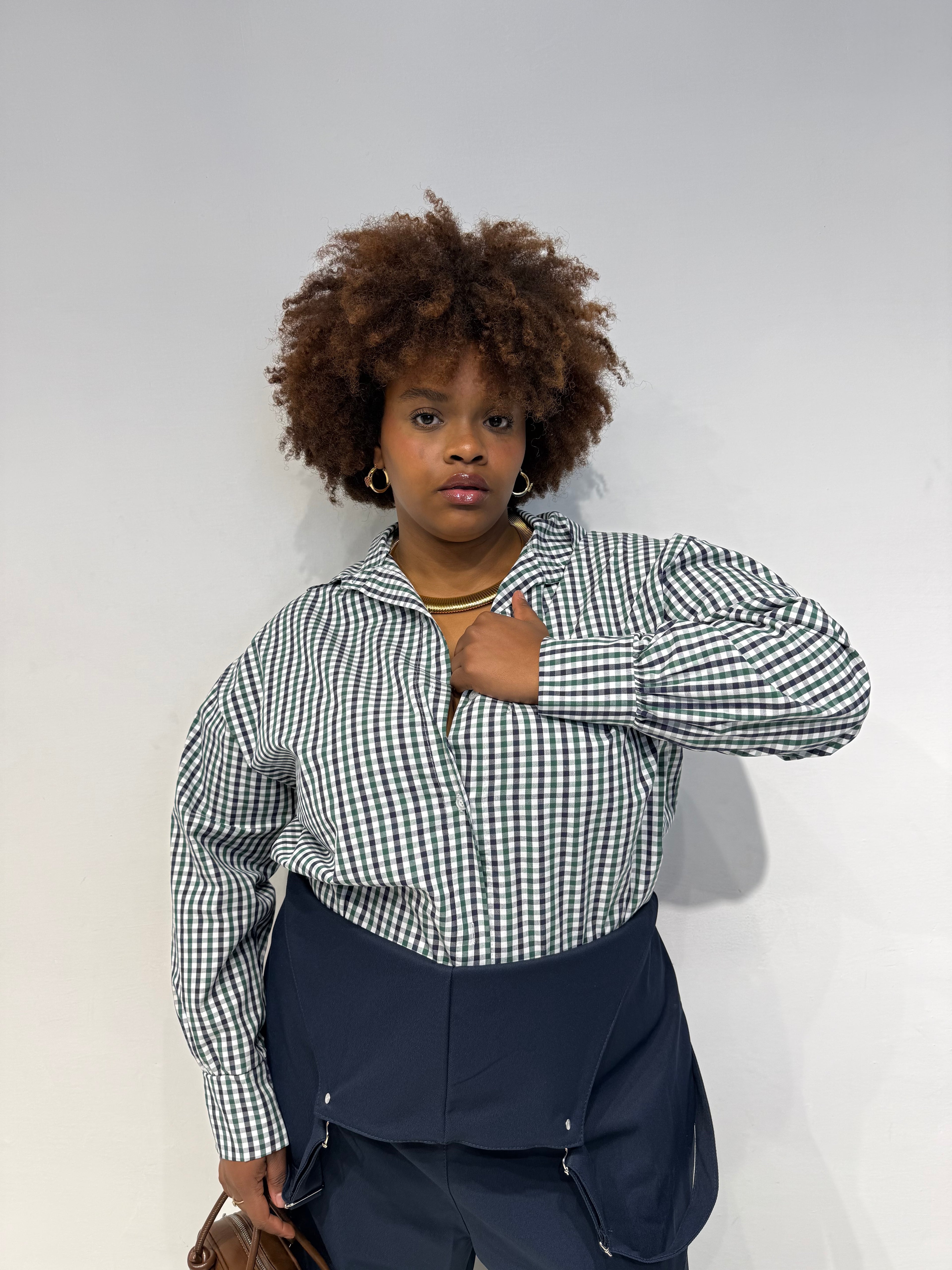 Camicia Quadrettini Verde&Blu