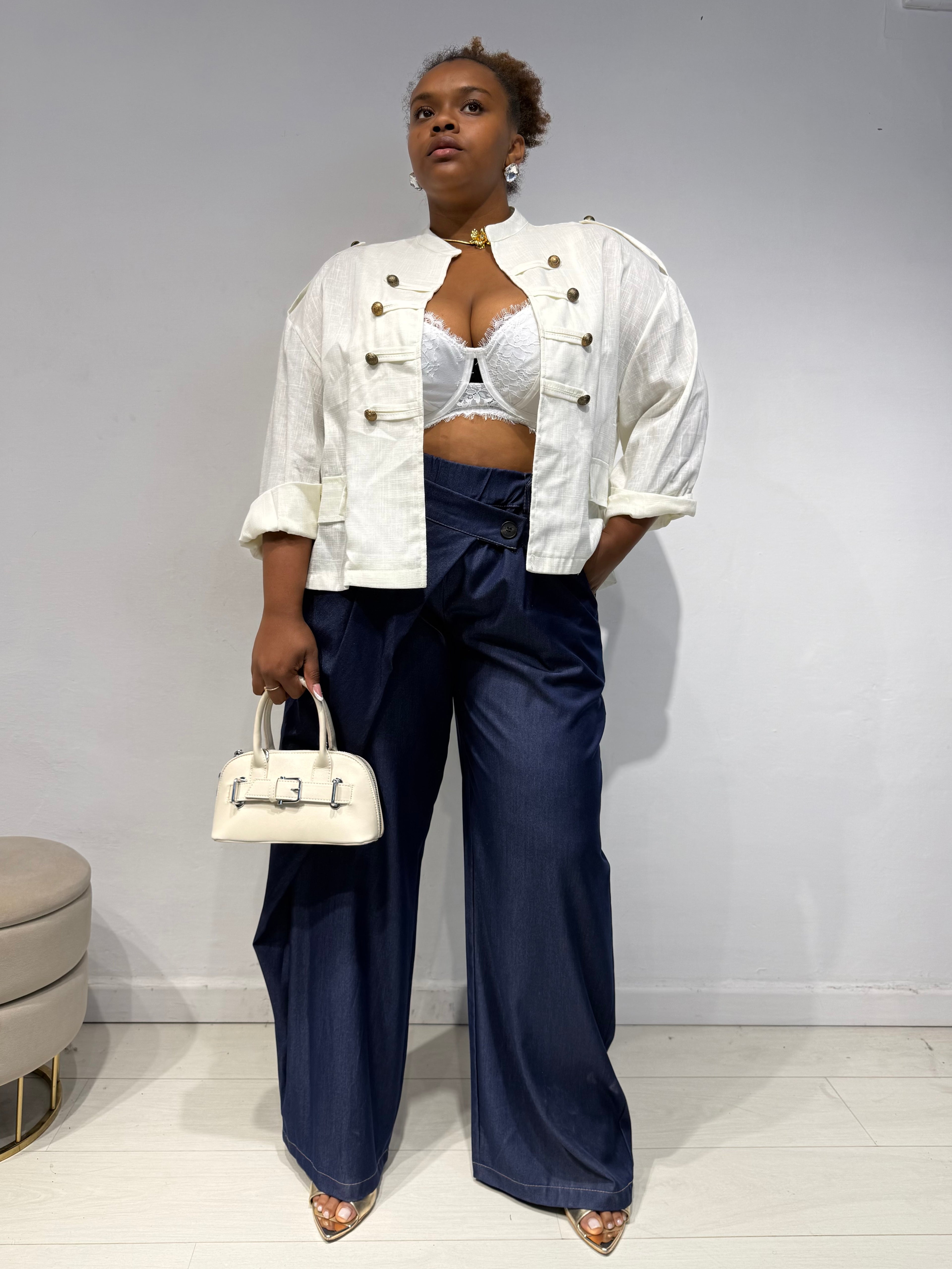 Pantaloni Effetto Jeans