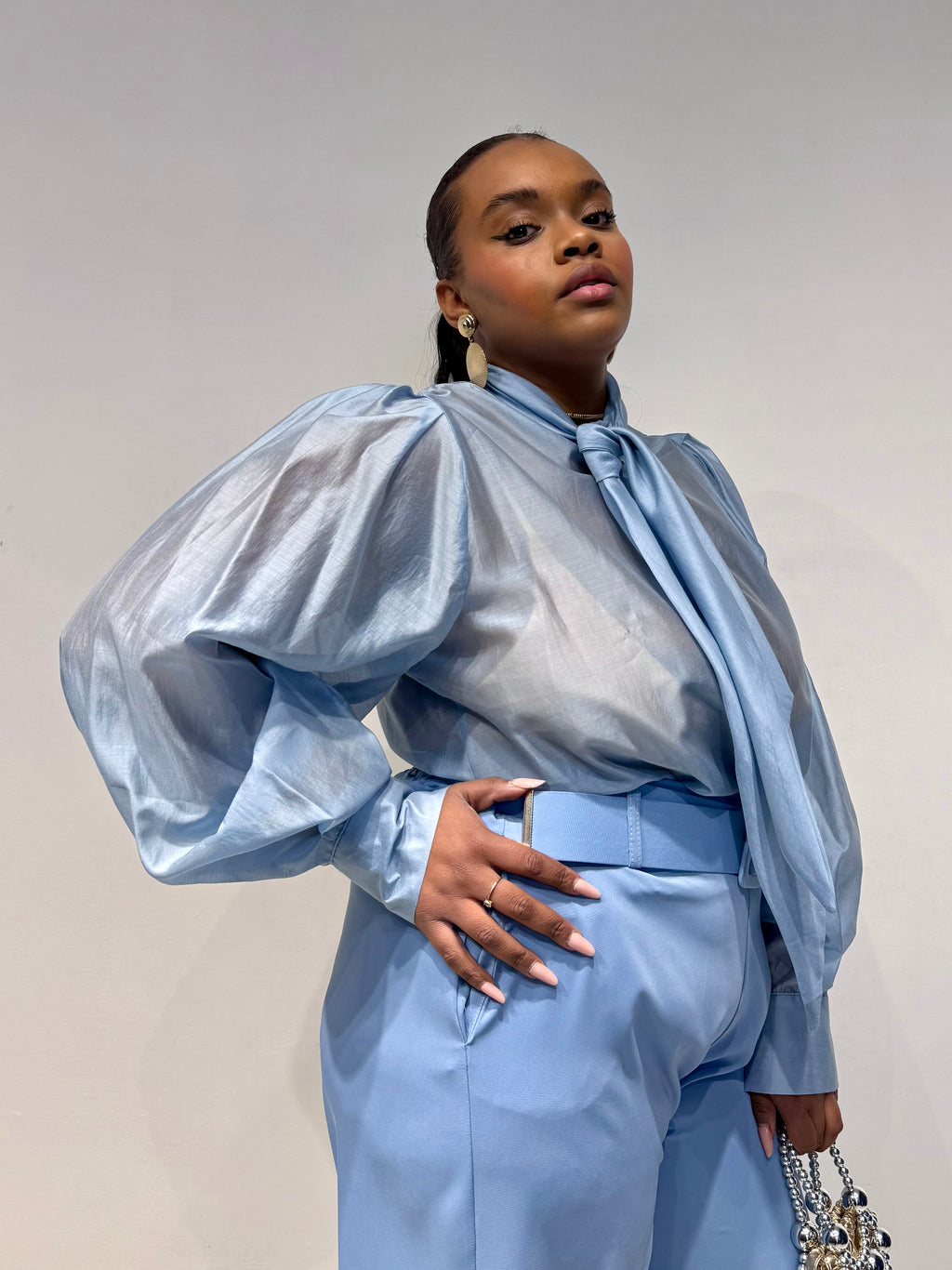 Camicia Flake Celeste