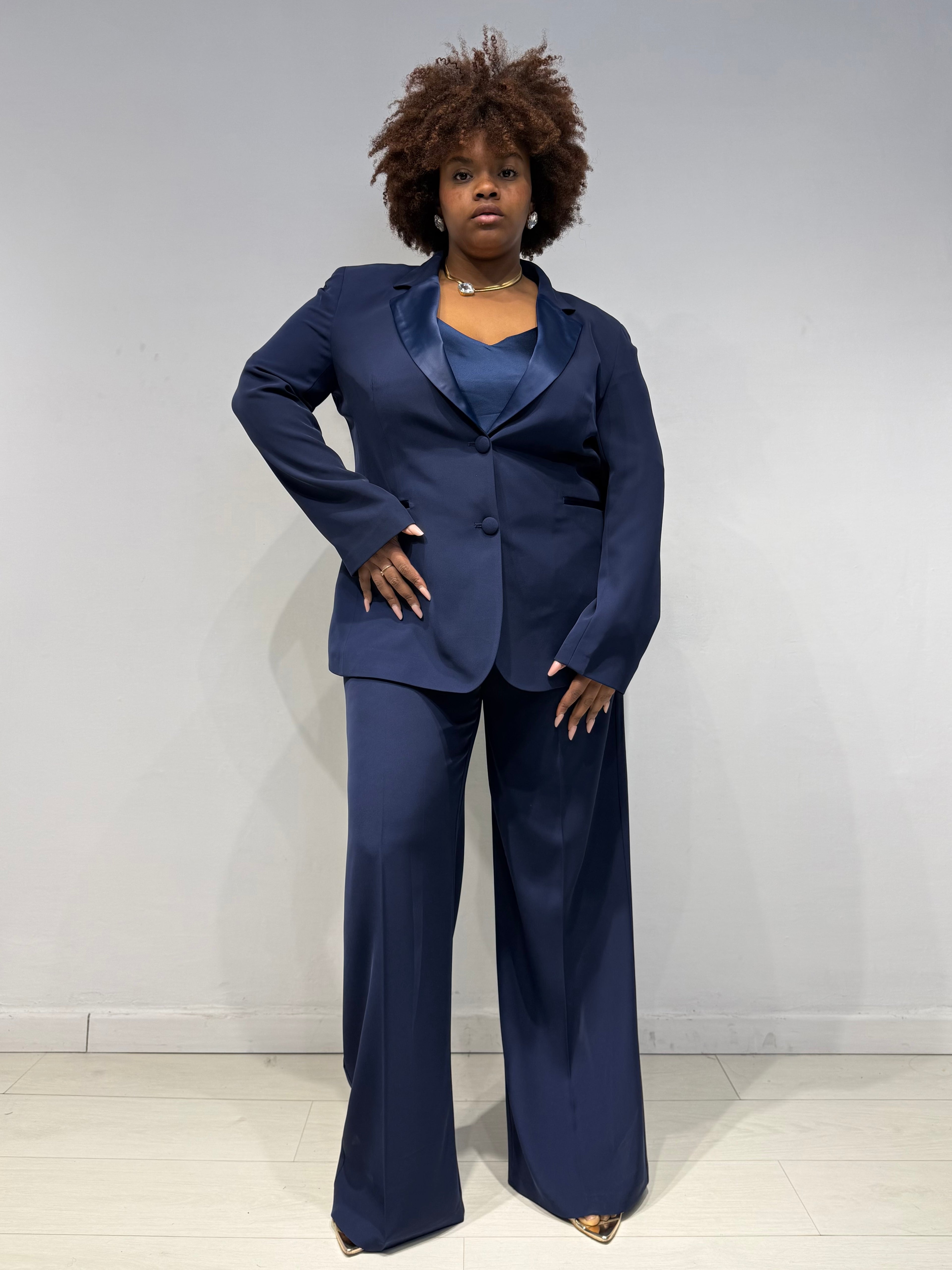Tailleur Smoking Blu