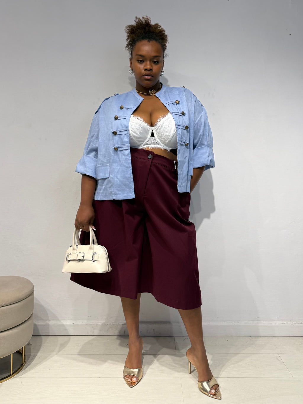 Giacca Camicia Lady Celeste