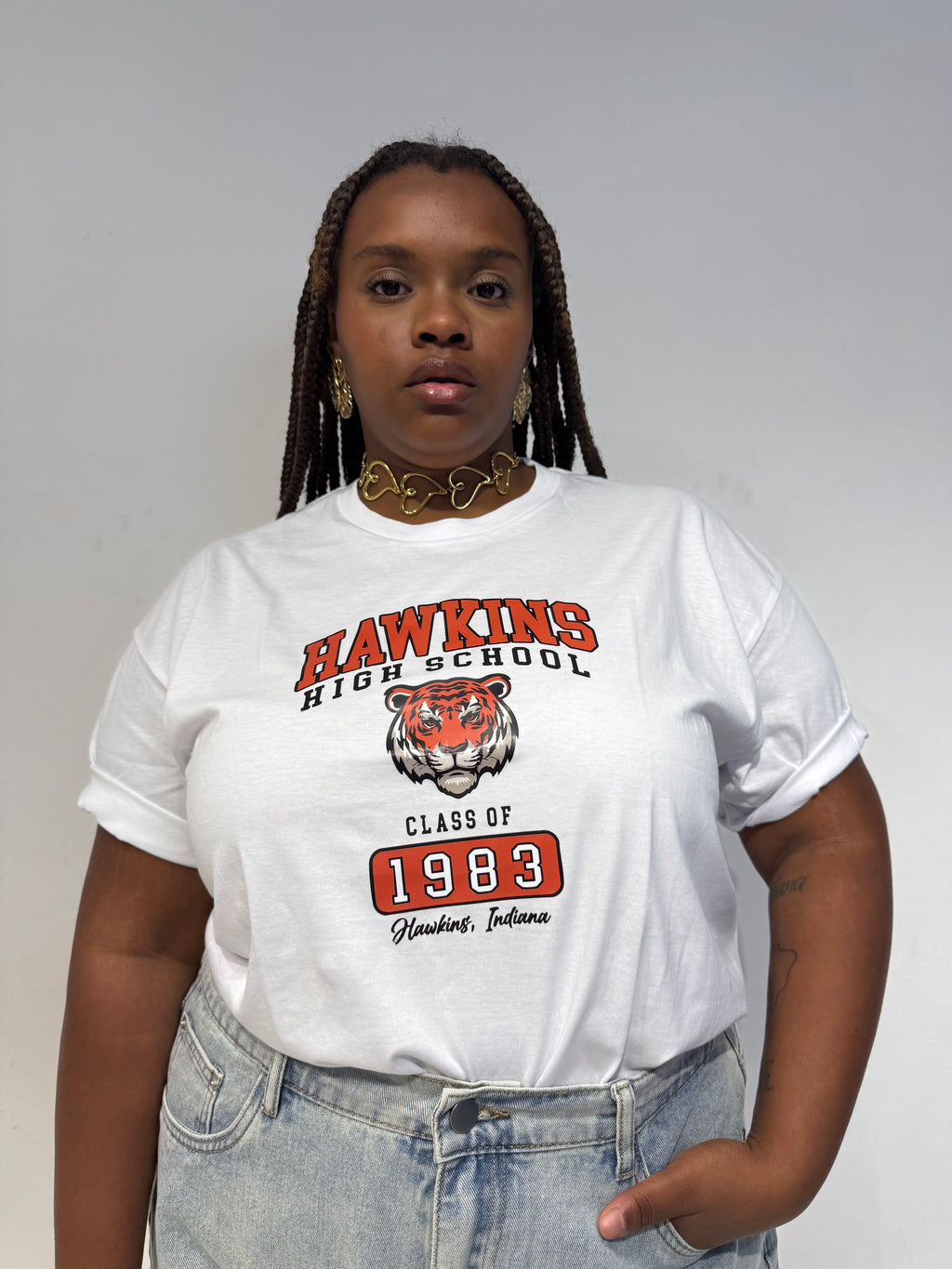 T-shirt Tiger Bianca