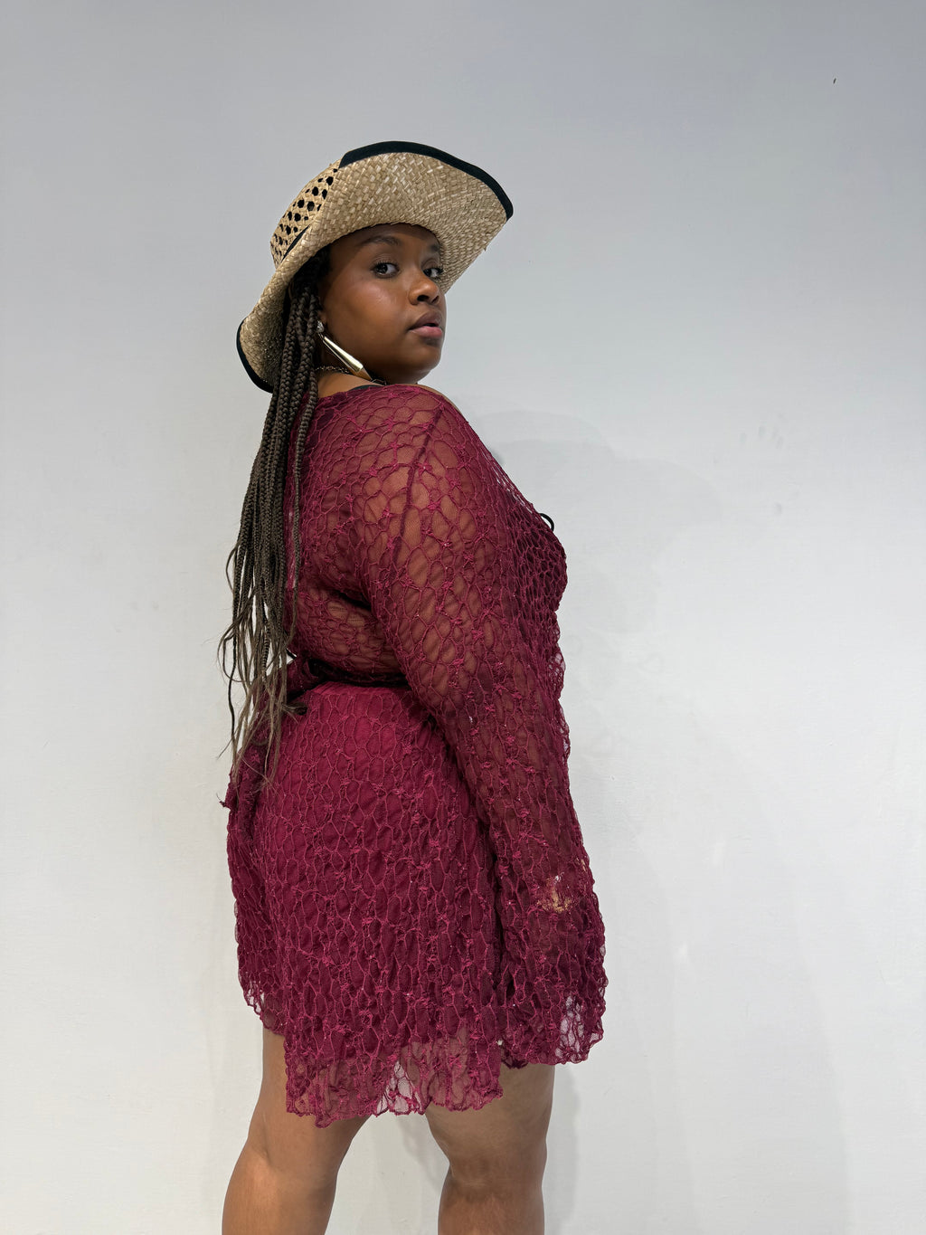 Coordinato Lurex Bordeaux