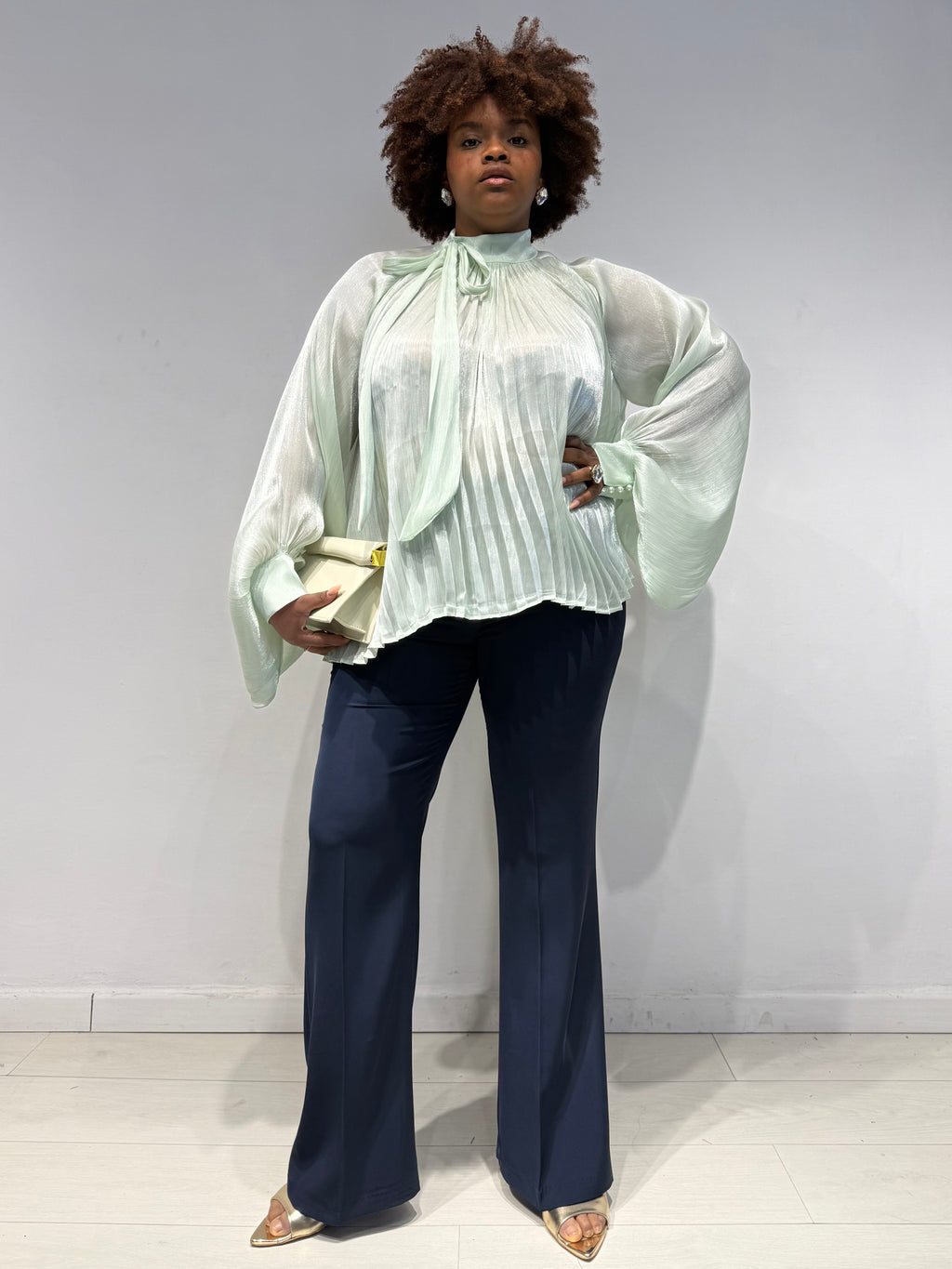 Pantaloni Kady Zampa Blu