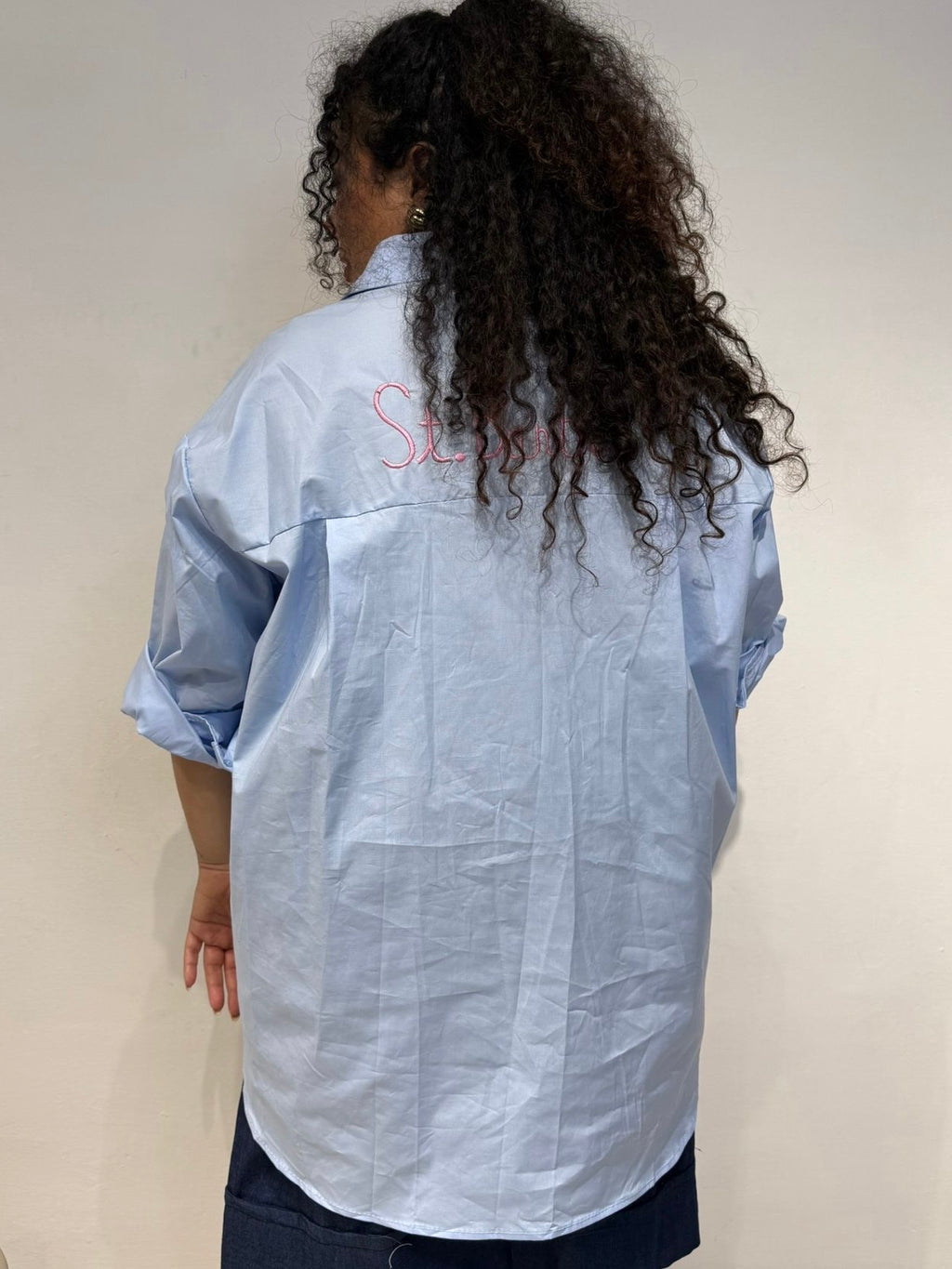 Camicia St Bart Celeste