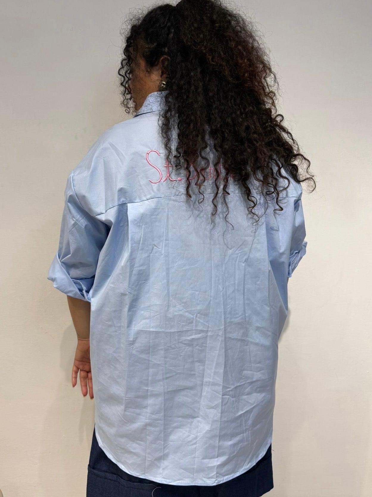 Camicia St Bart Celeste