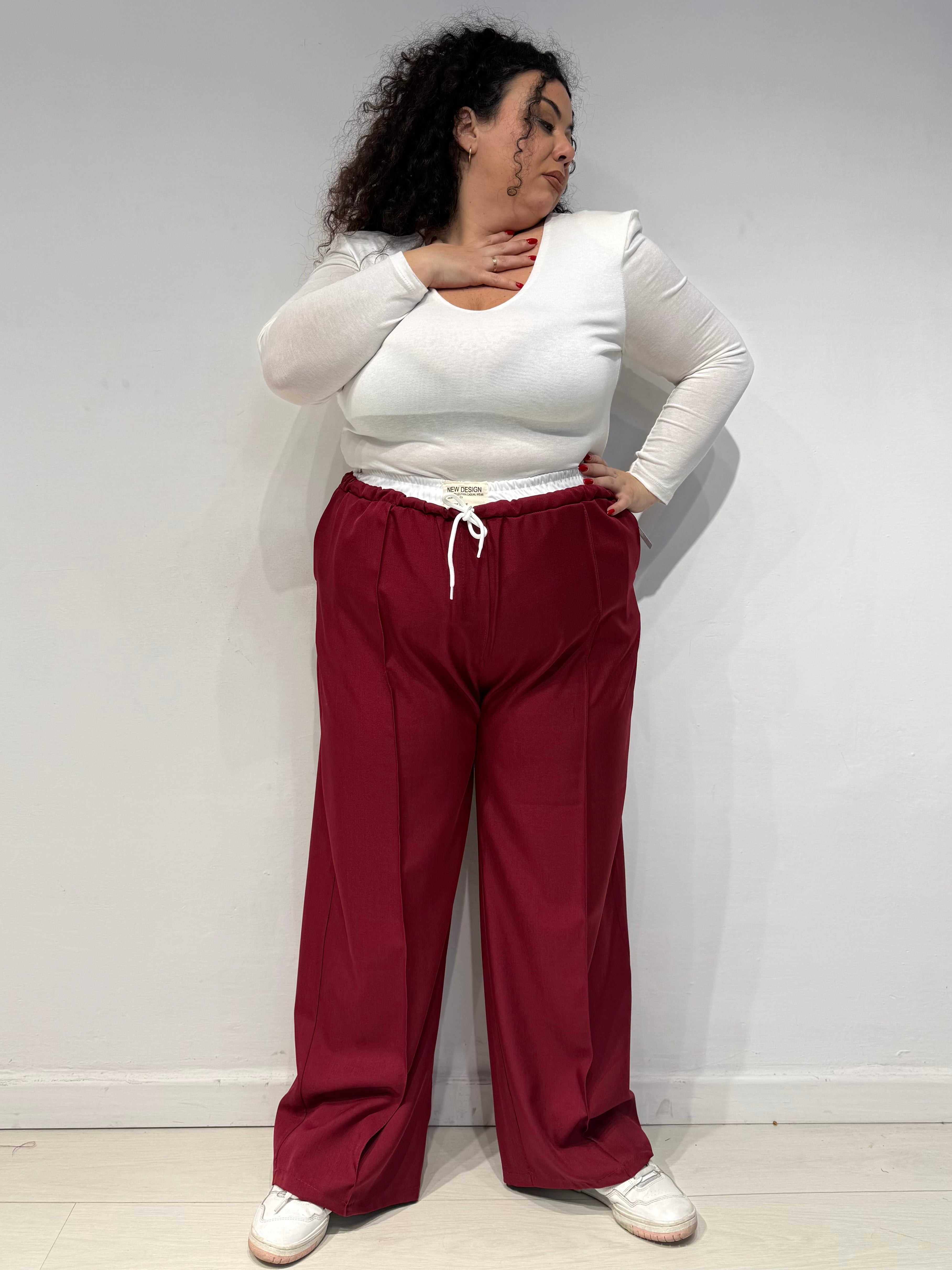 Pantaloni New Design Bordeaux