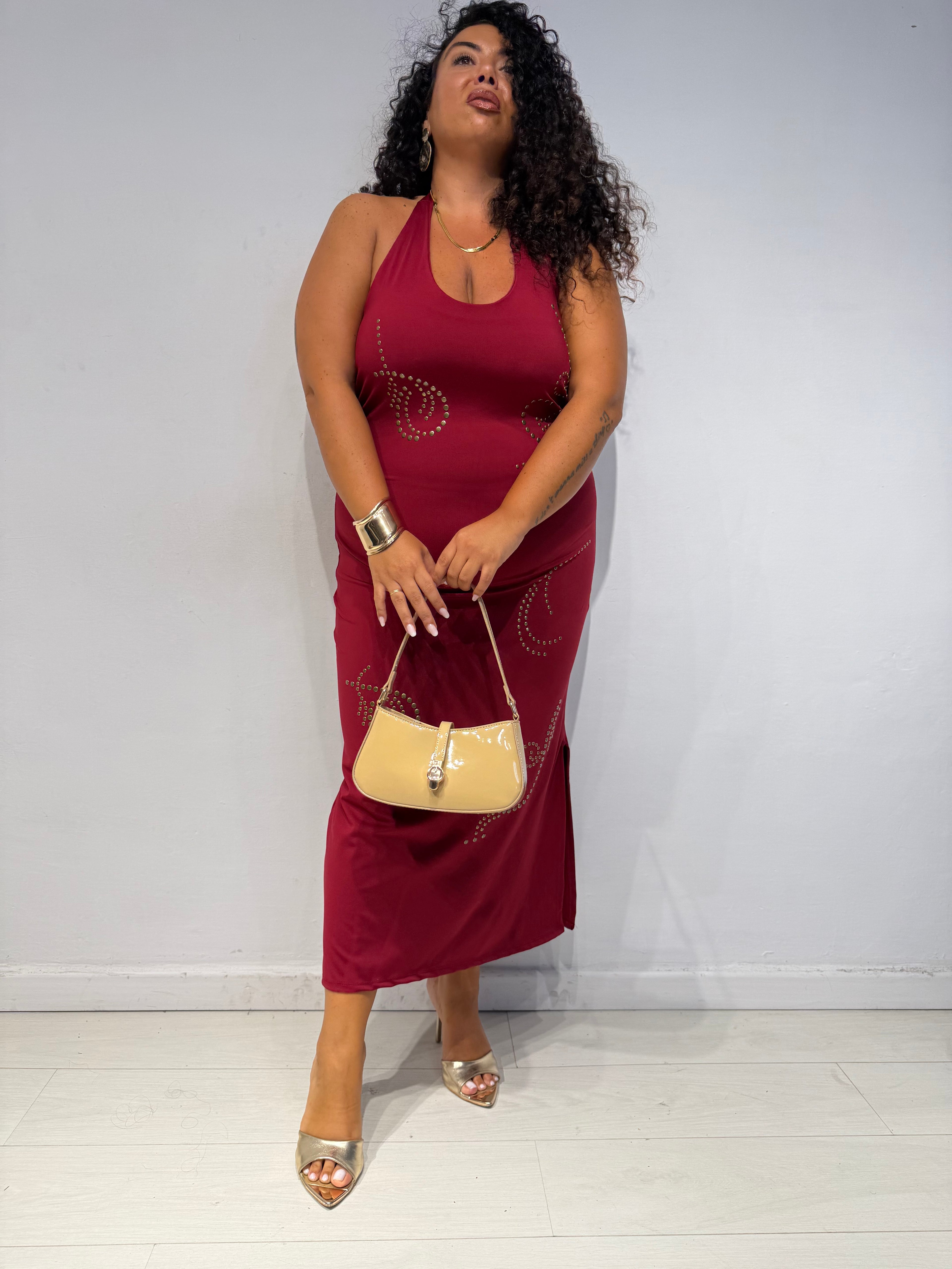 Abito Magda Bordeaux