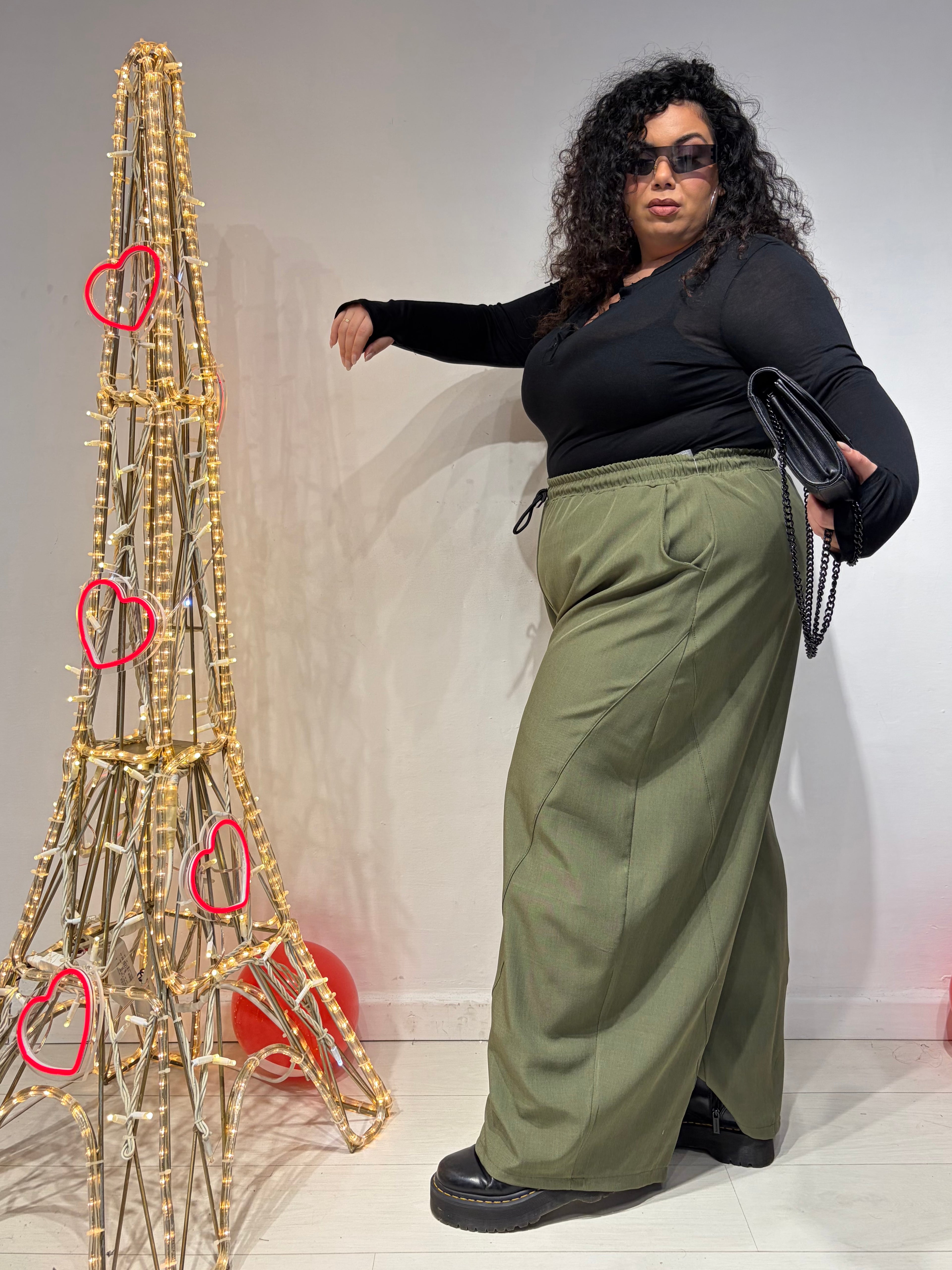 Pantaloni Balloon Verdi