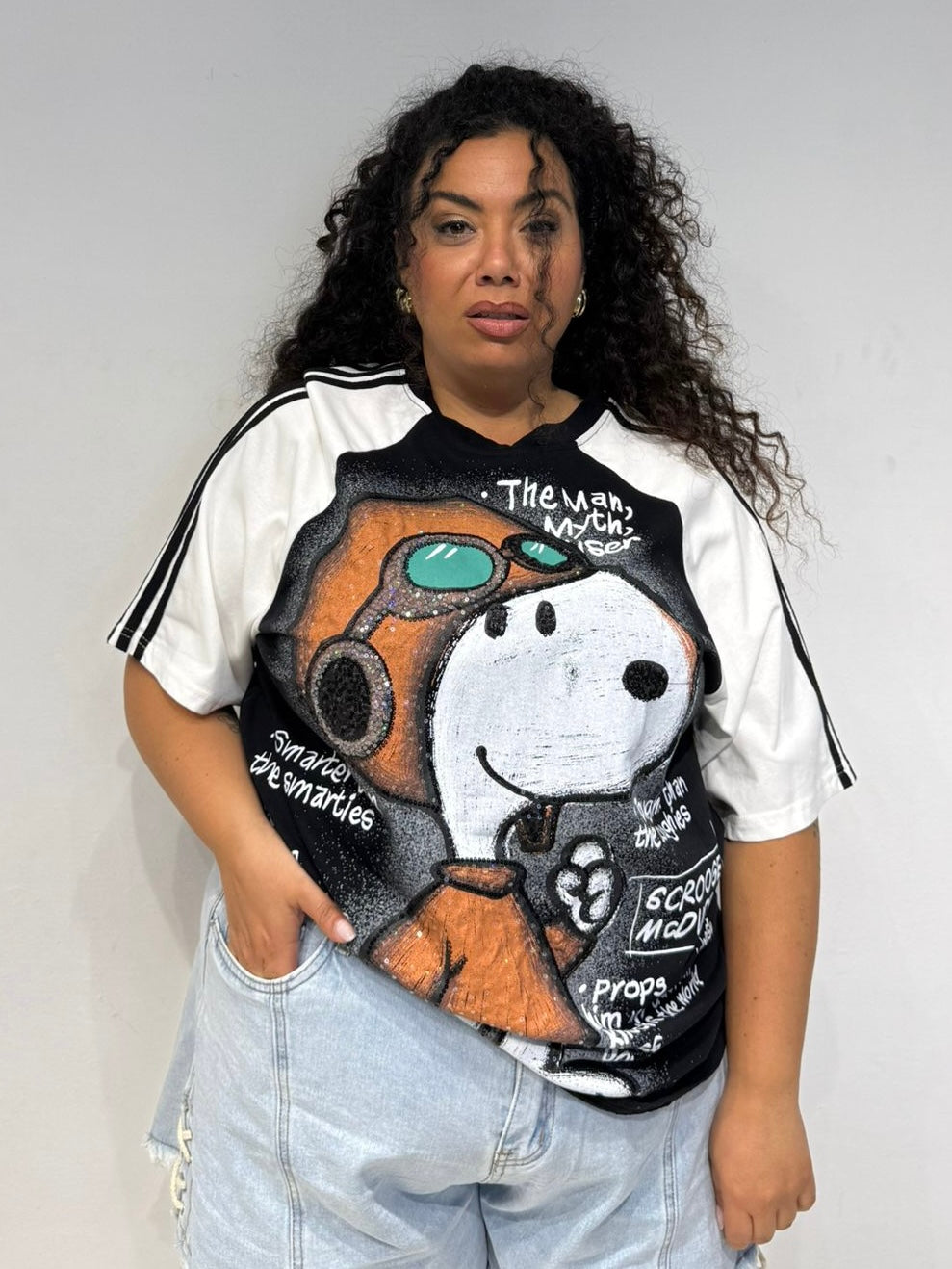 T-Shirt Snoopy Nera