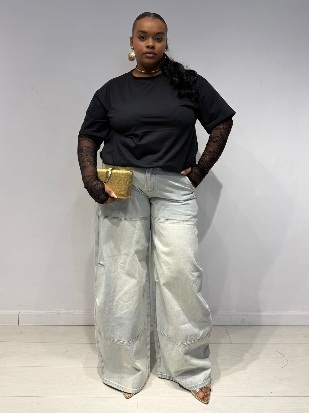 Maglia Macramè Nera