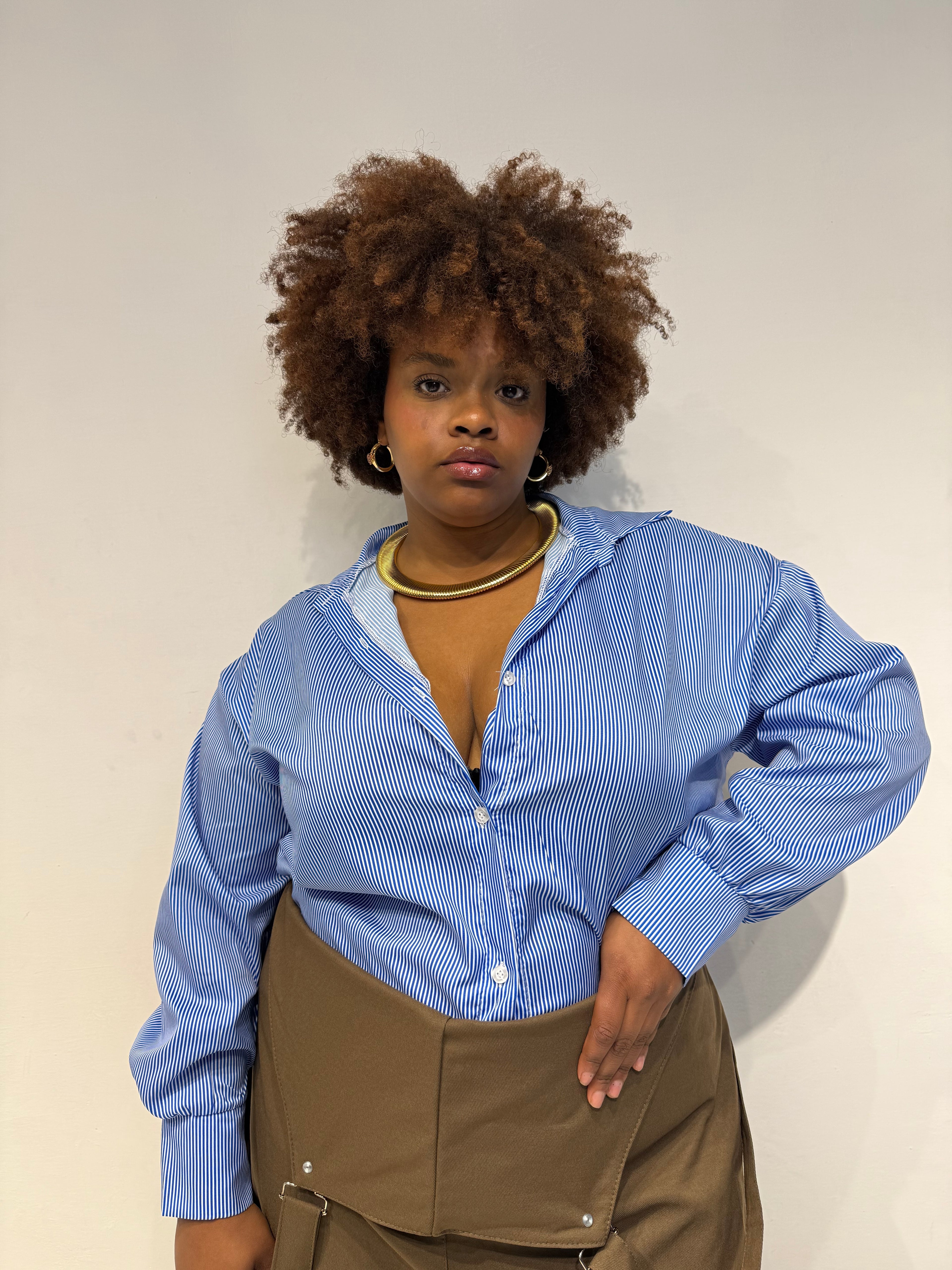 Camicia Righe Celeste&Bianca