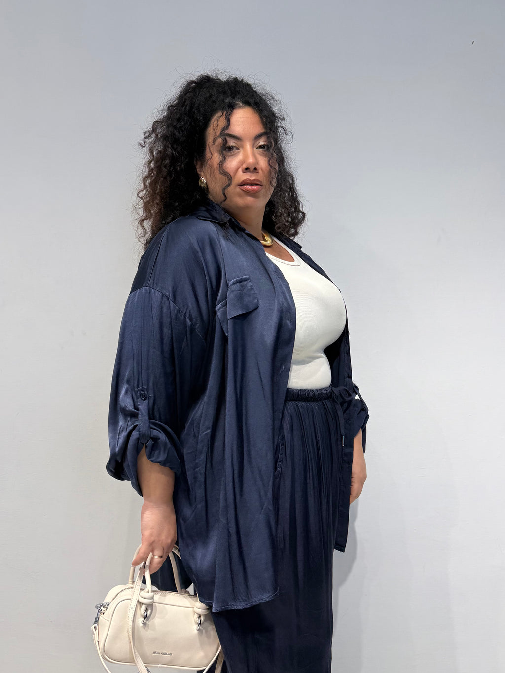 Coordinato Satine Blu