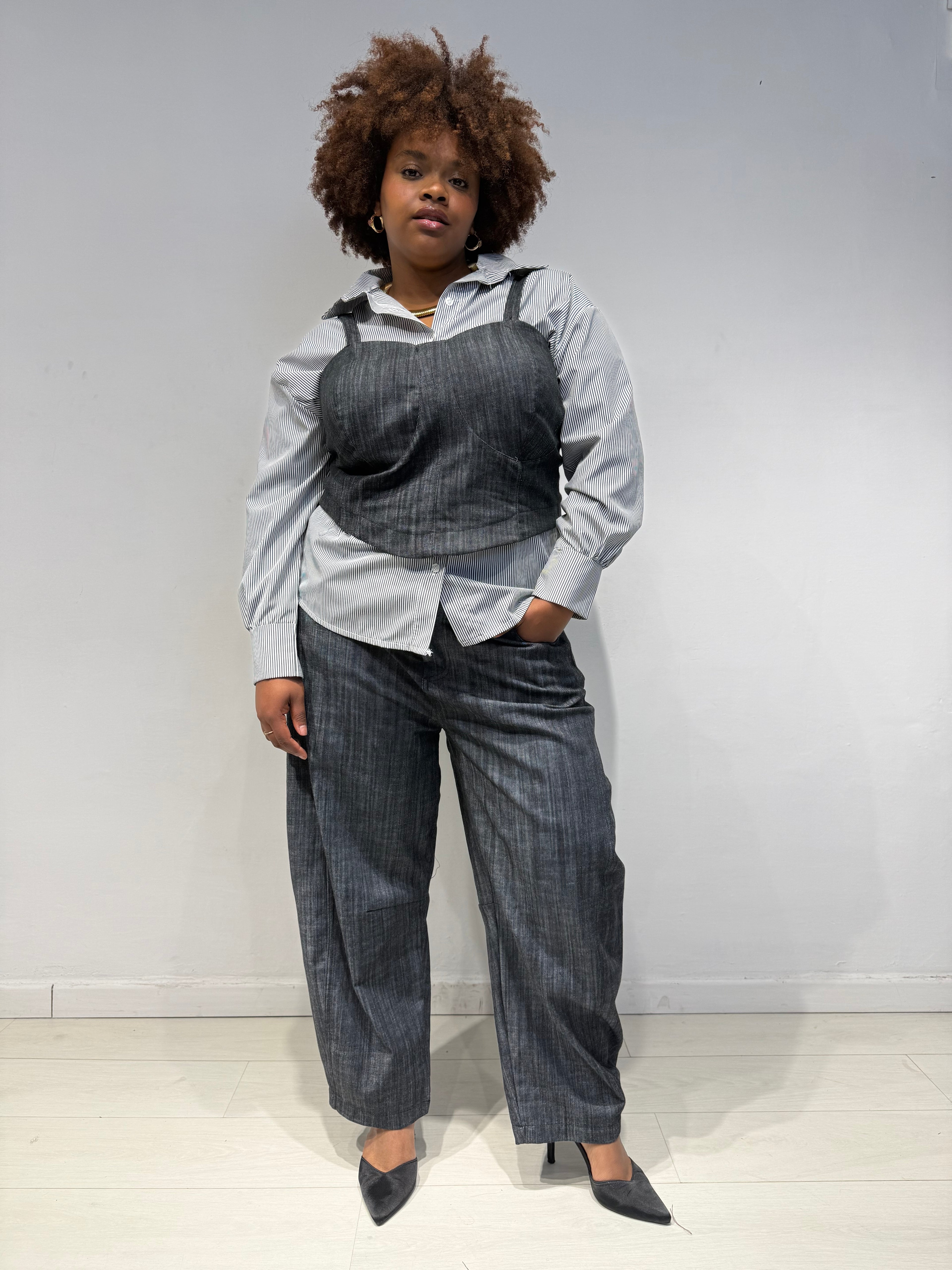 Coordinato Denim Nero