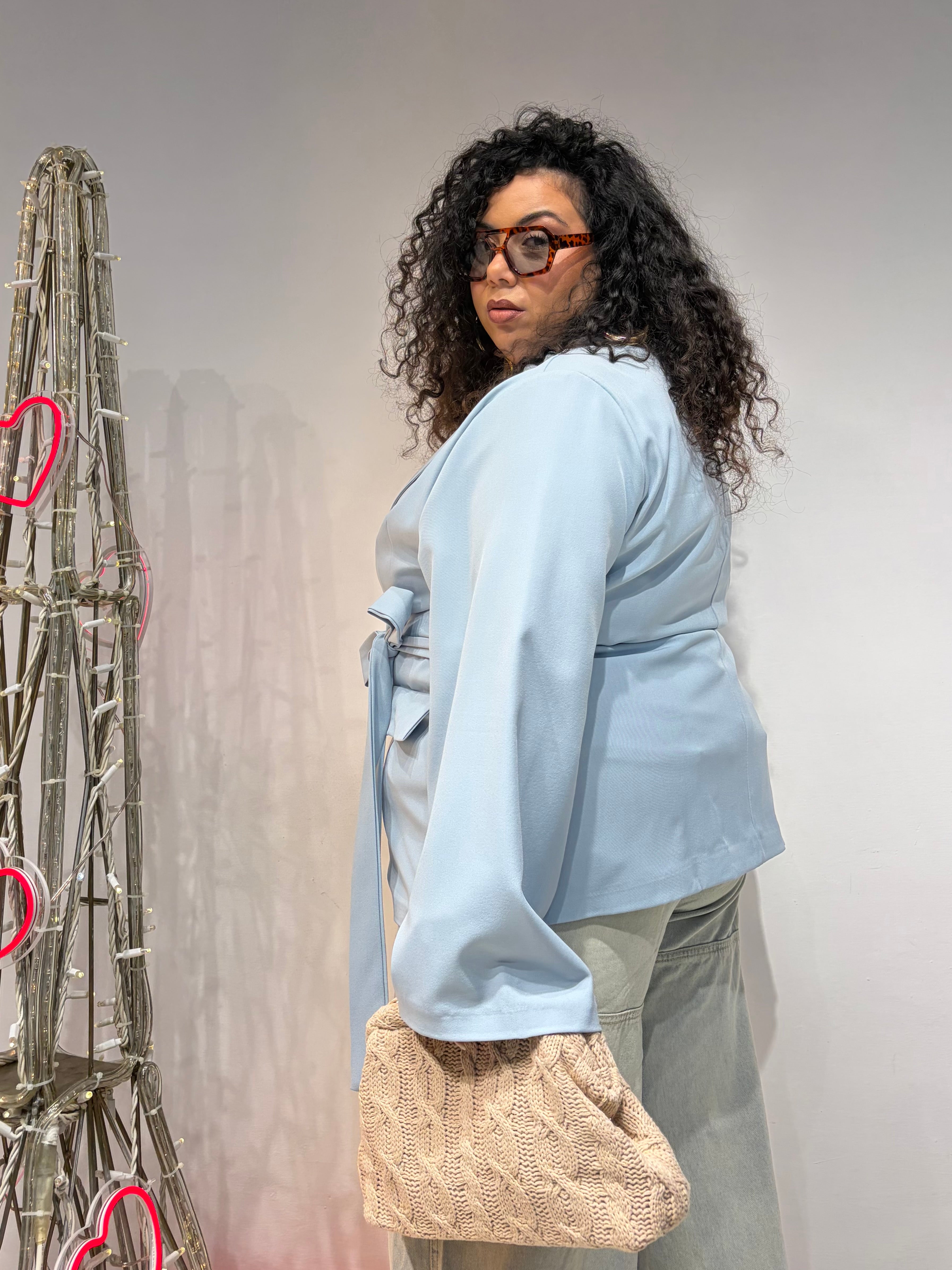 Giacca Selene Celeste