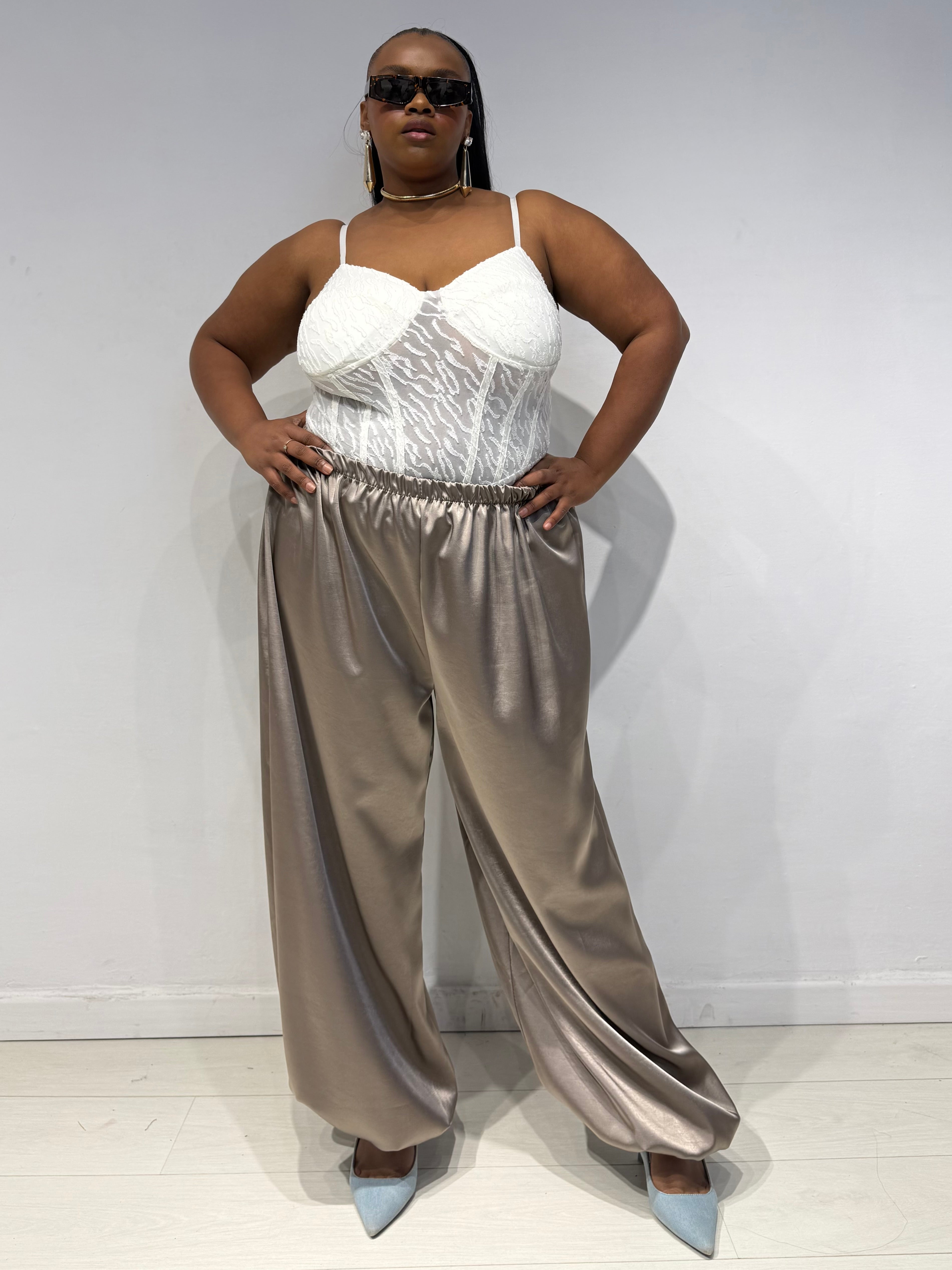 Pantaloni Aladin Champagne