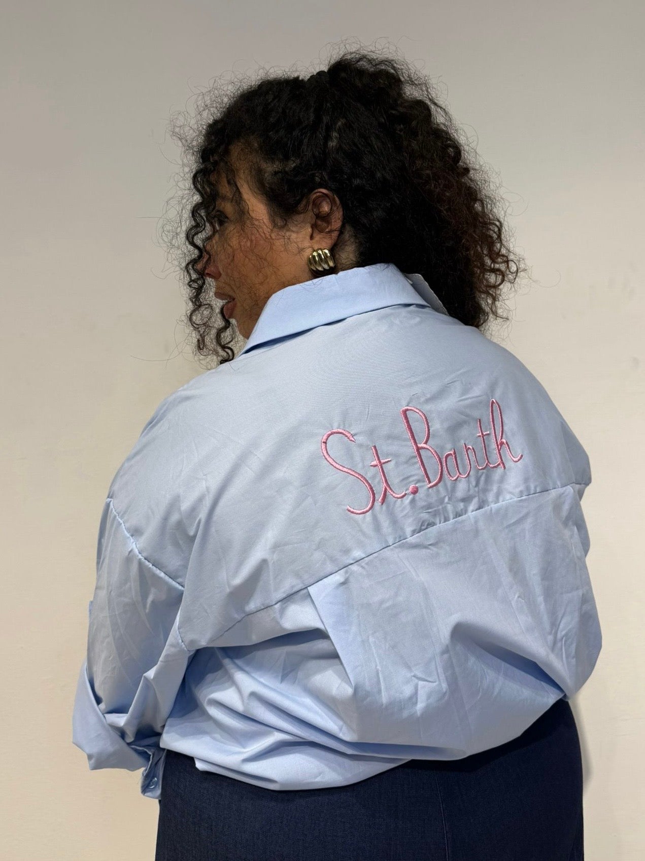 Camicia St Bart Celeste