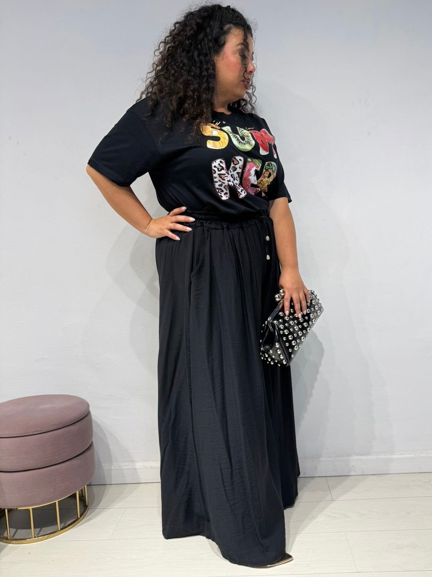 Pantaloni Melany Nero