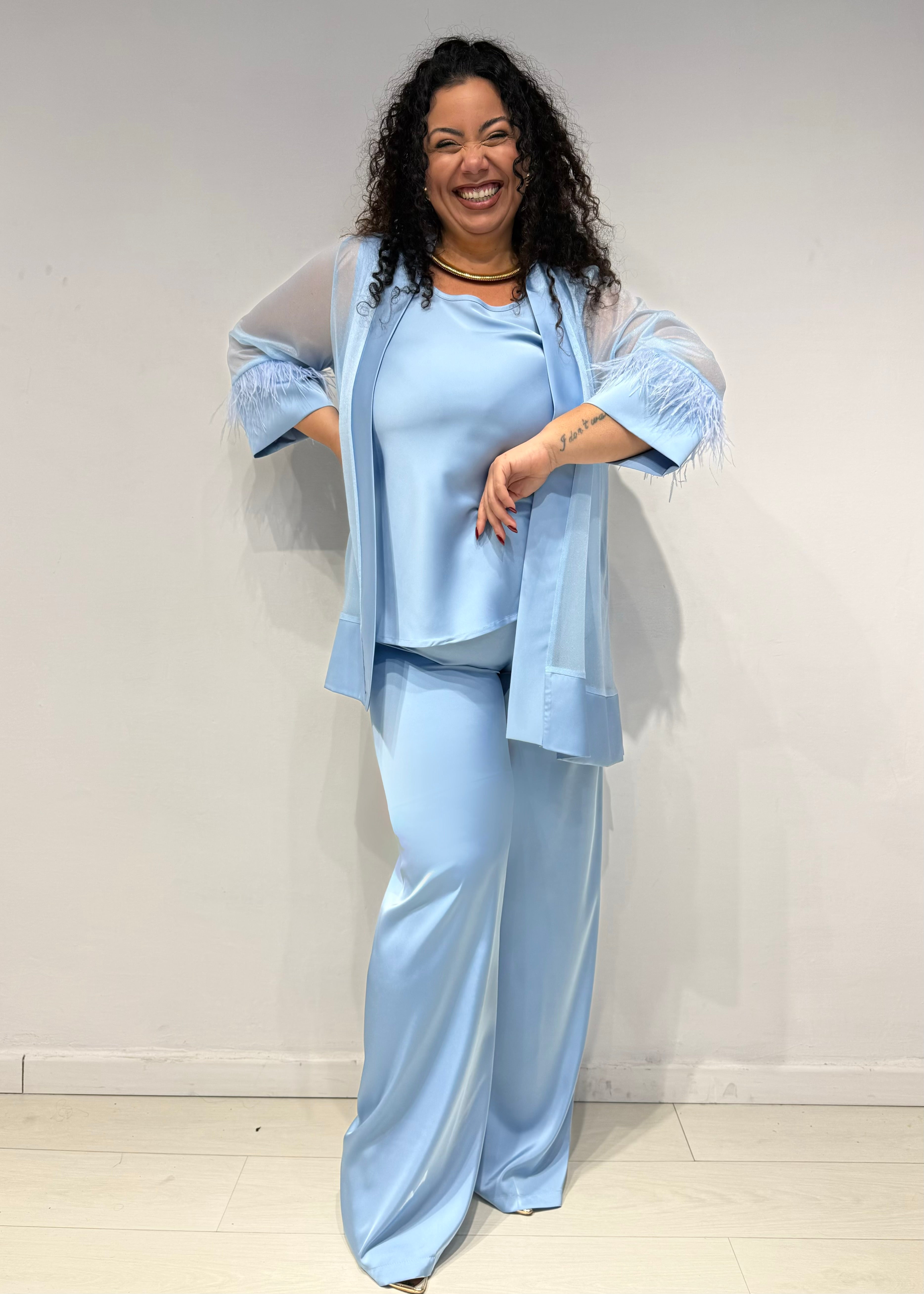 Coordinato Chic Celeste