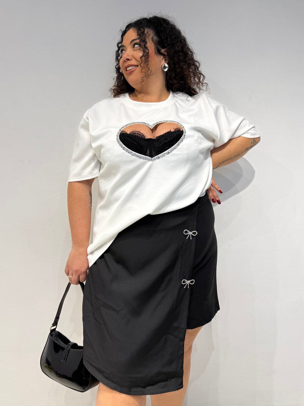 T-Shirt Cuore Bianca