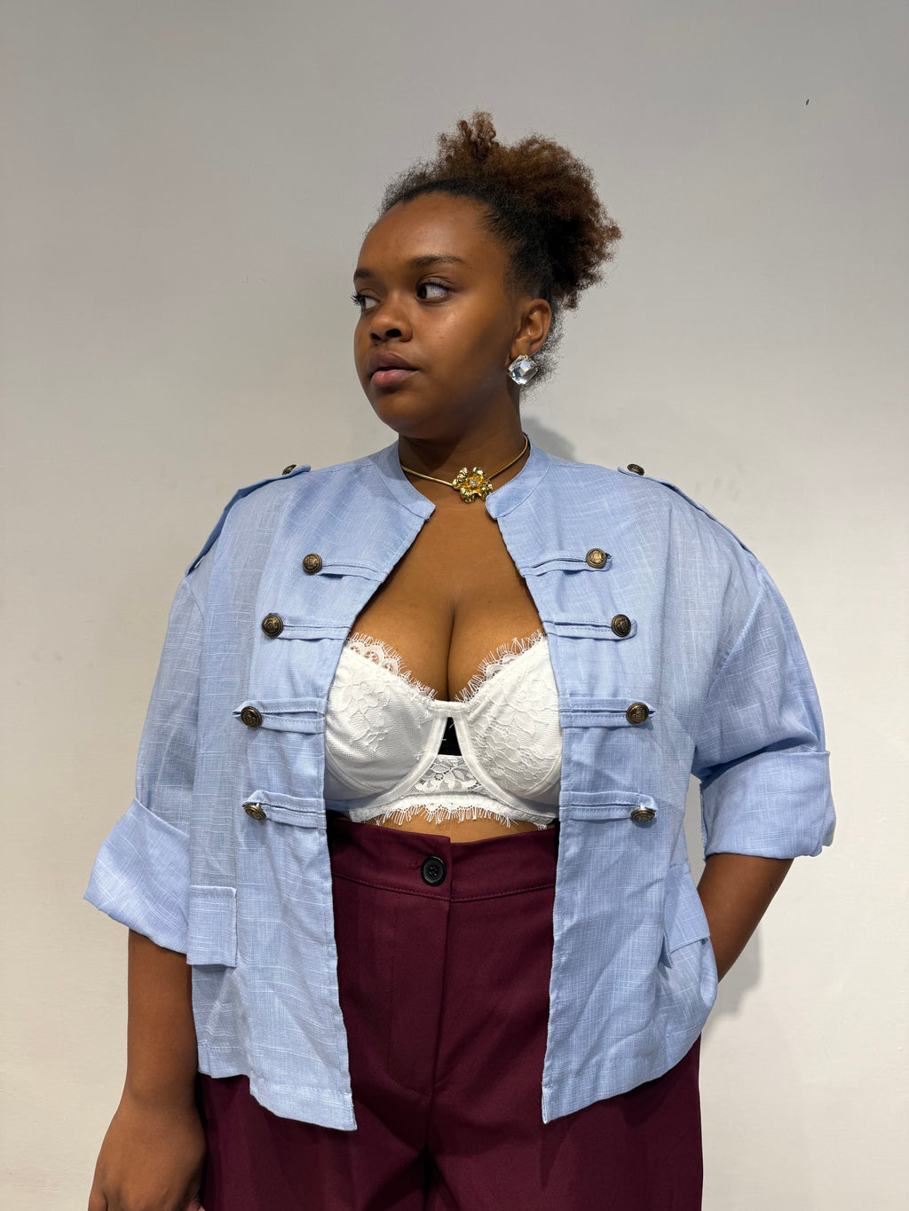 Giacca Camicia Lady Celeste