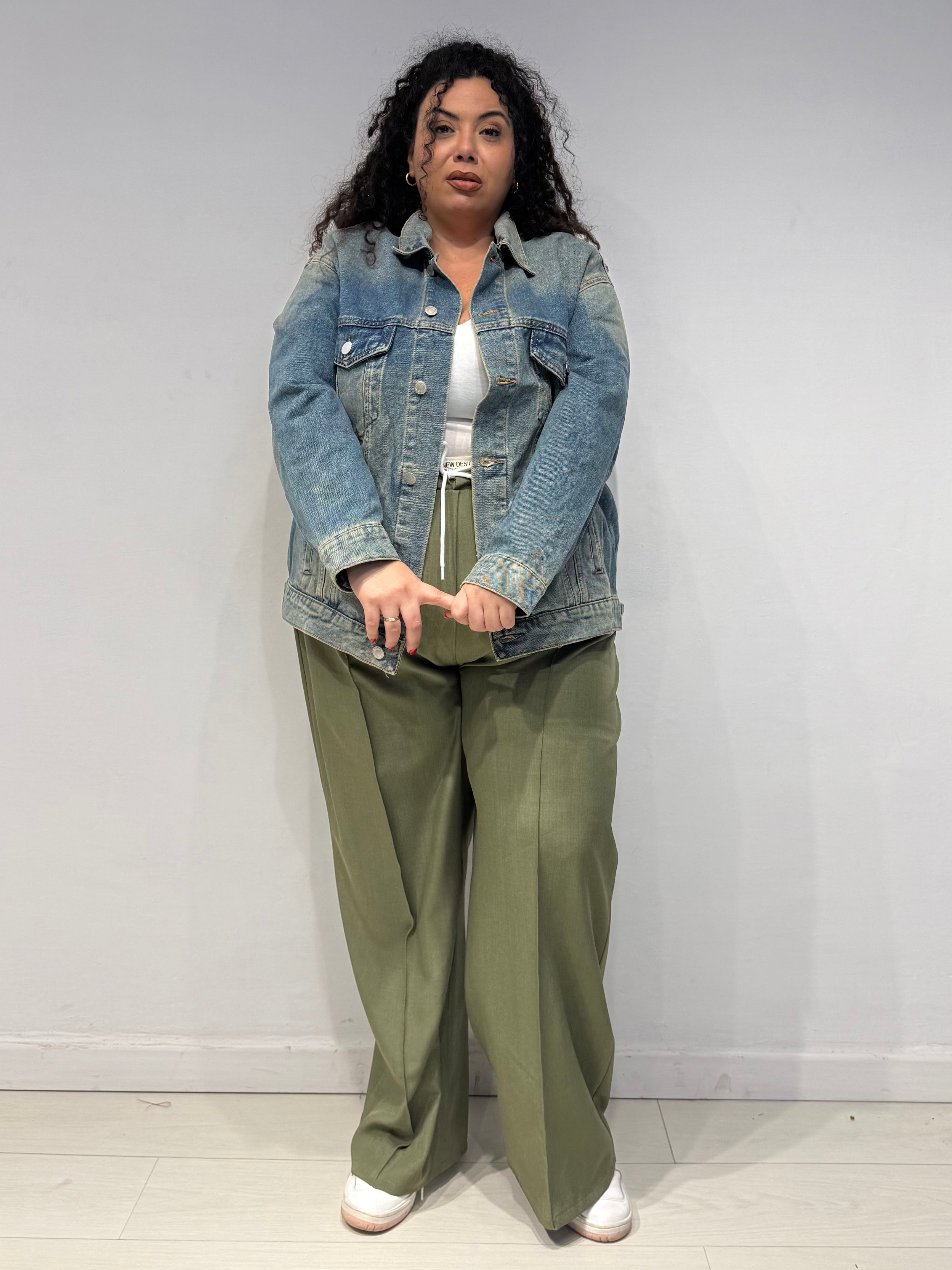 Giubbino Denim Sabbiato