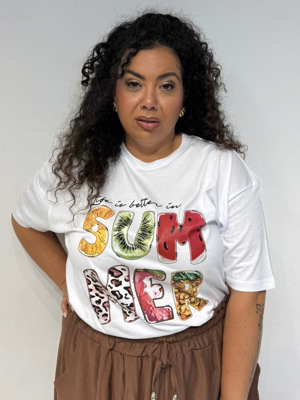 T-shirt Life Bianca