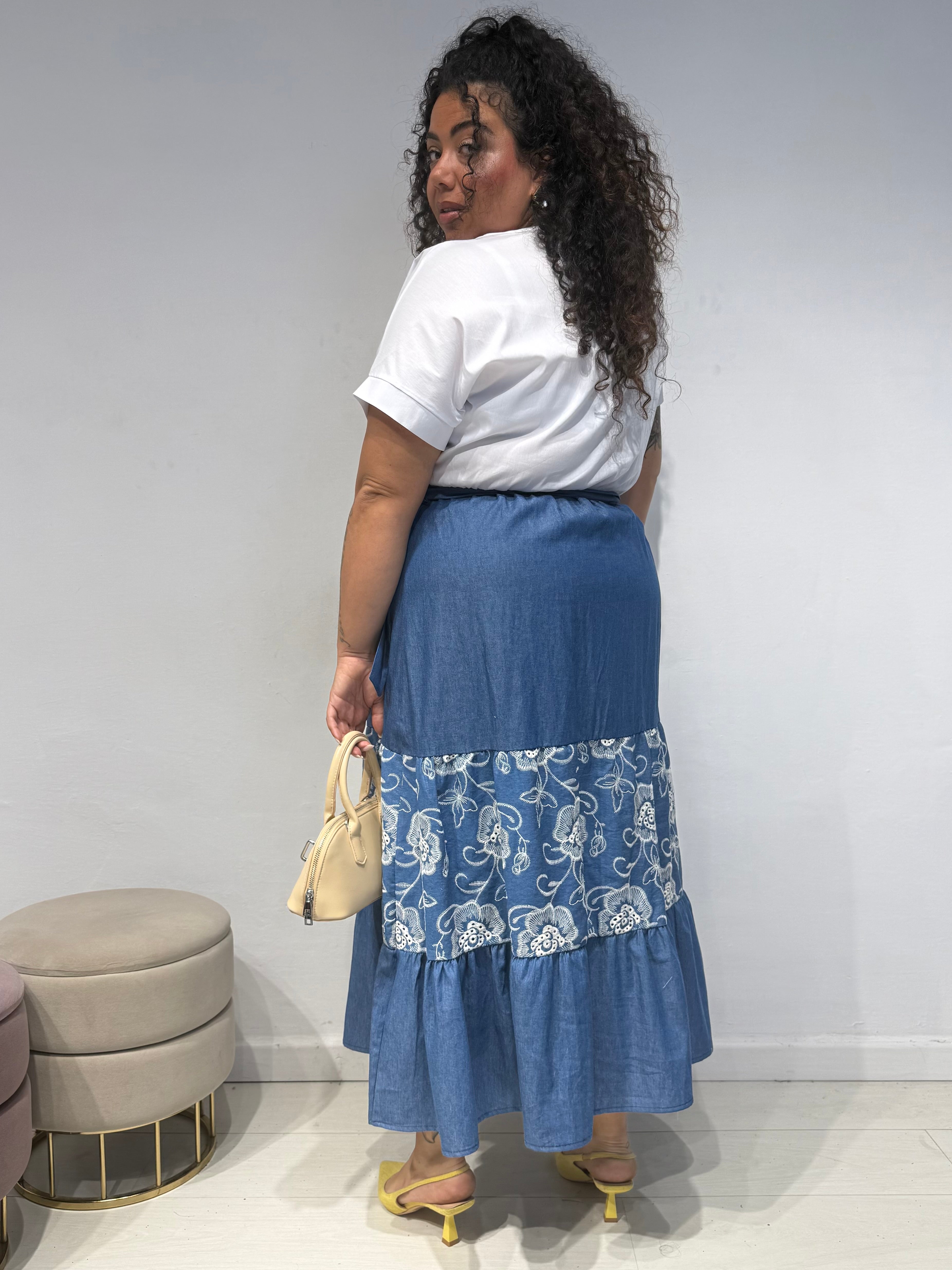 Abito Jeans Bicolor