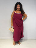 Abito Shell Bordeaux